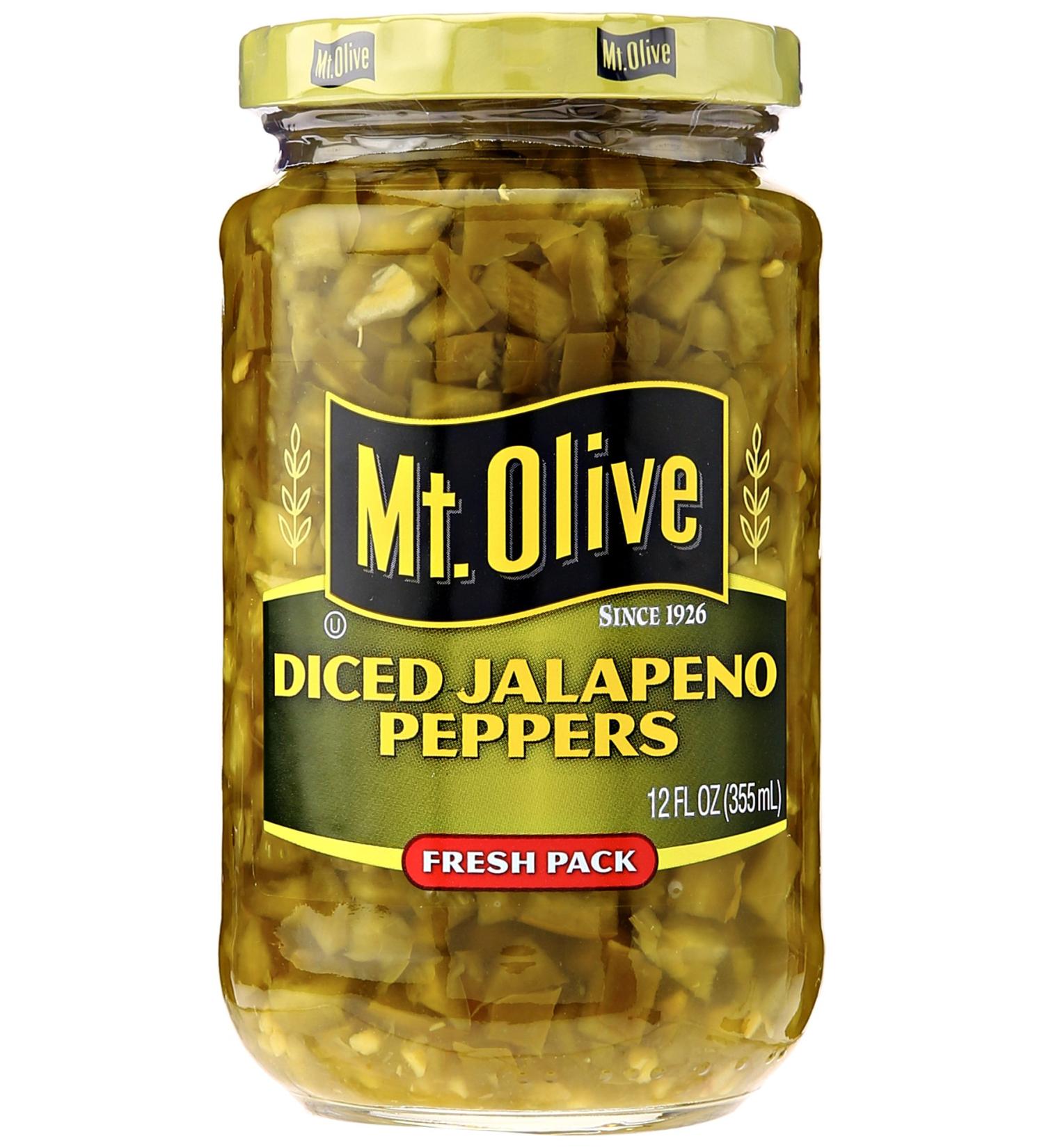 Mt Olive Pickle Co Mt Olive Diced Jalapeno Pepper 12 oz - Buy Online on GoSupps.com