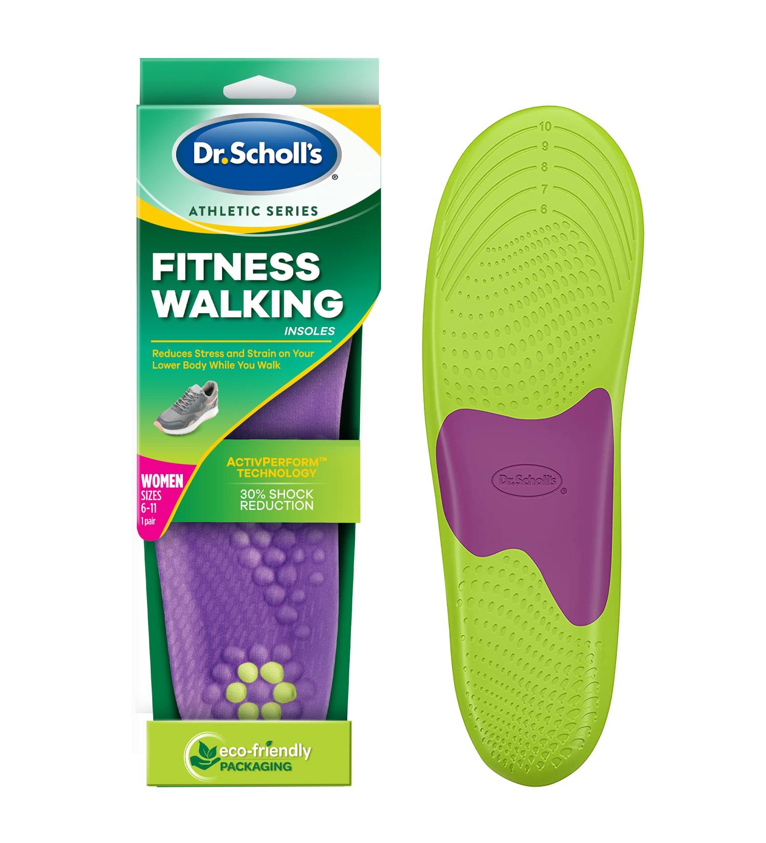 Dr. Scholl's Athletic Fitness Walking Insoles for Women (Sizes 6-11) & Men (Sizes 8-14) - Comfort & Support - Buy Online on GoSupps.com