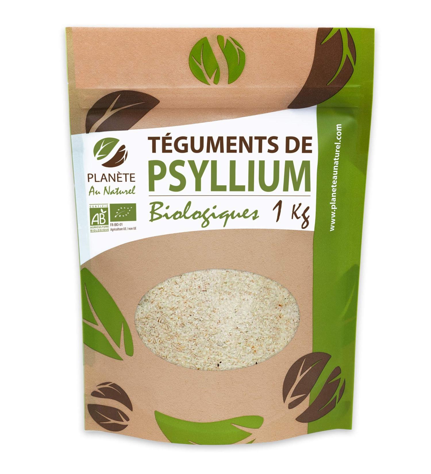 Plan te au Naturel Organic Blond Psyllium - 1kg - (Husks) - 99% Purity - Rich in Fiber