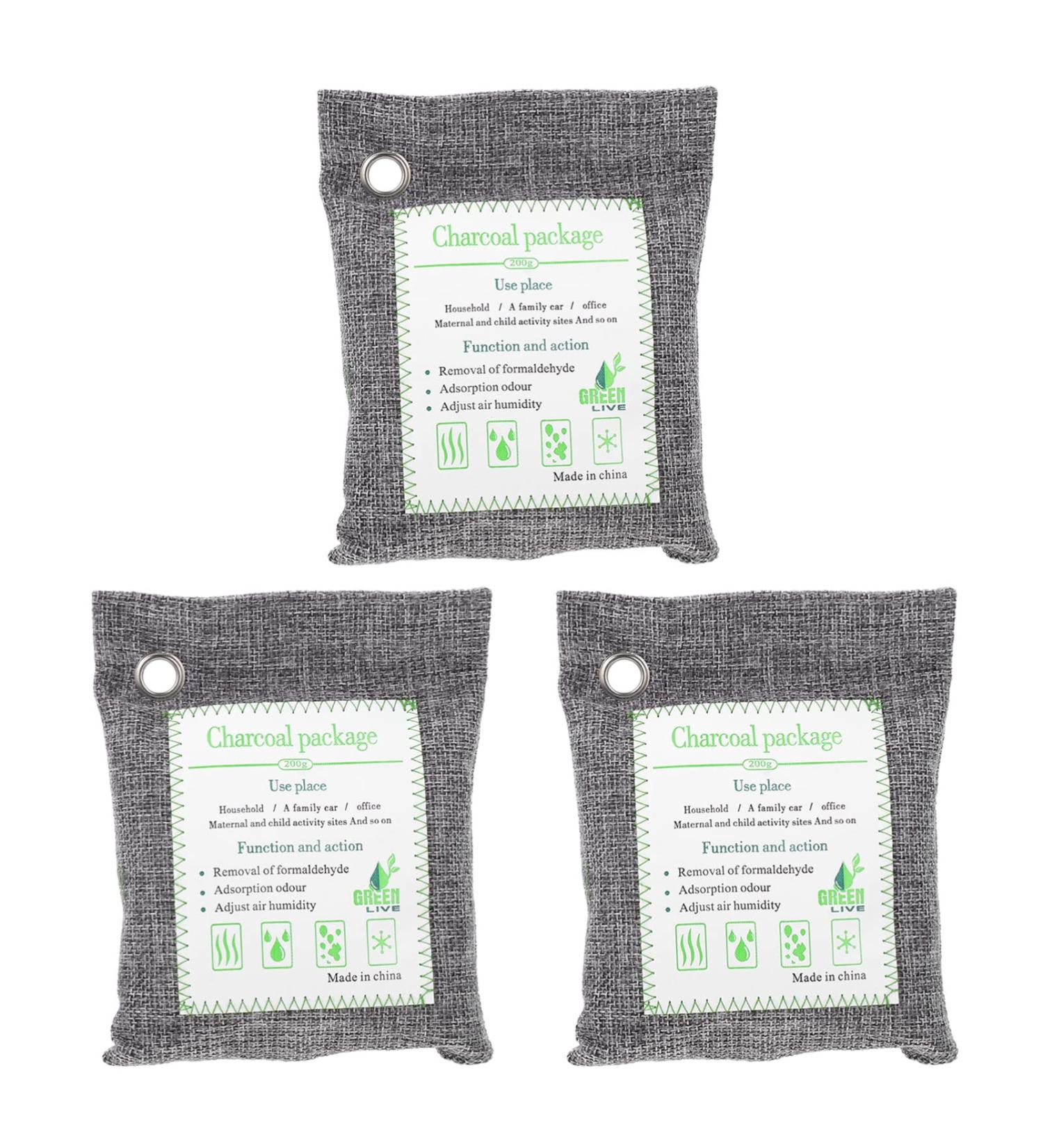 Frcolor 3ST Coal Bag - Air Purification & Odor Absorber for Shoes & Home Storage - Activated Carbon Freshness - Buy Online on GoSupps.com