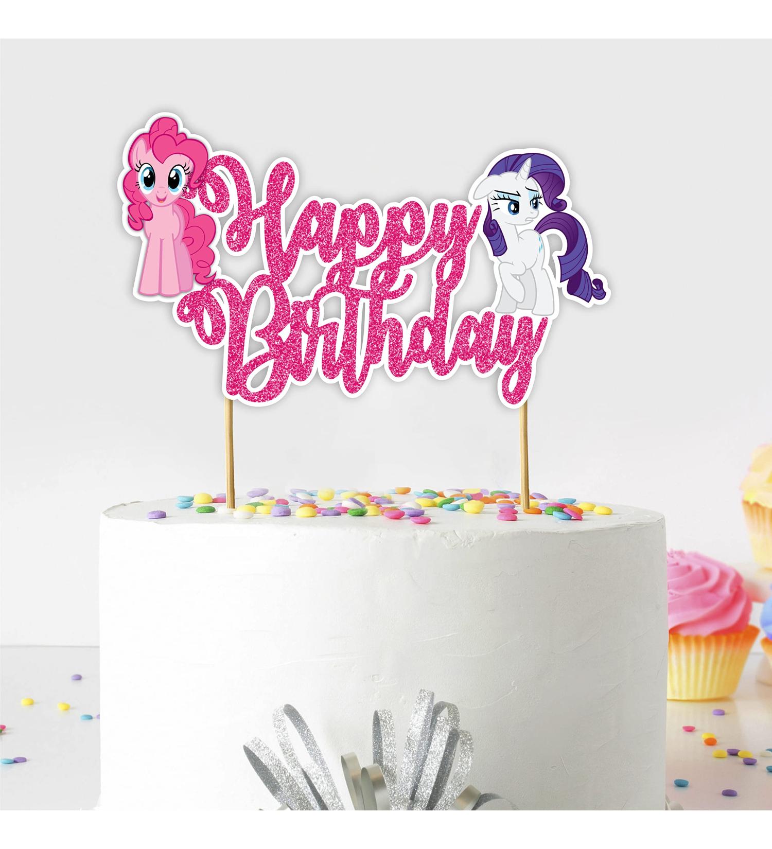 Seyal My Litle Pony Happy Birthday Cake Topper - Buy Online on GoSupps.com