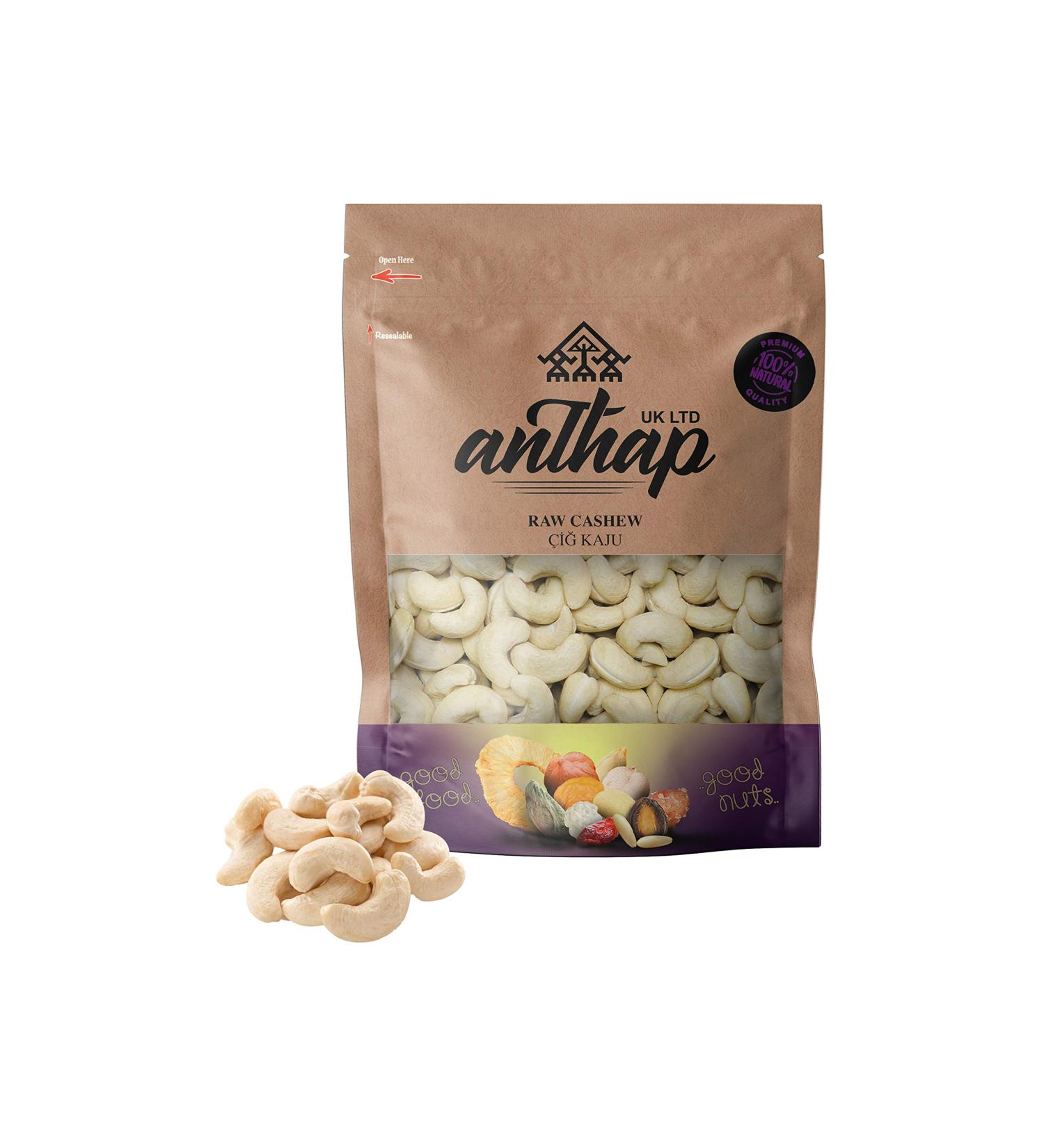 Anthap - Raw Cashew - 1kg Cashews 1000 - Buy Online on GoSupps.com