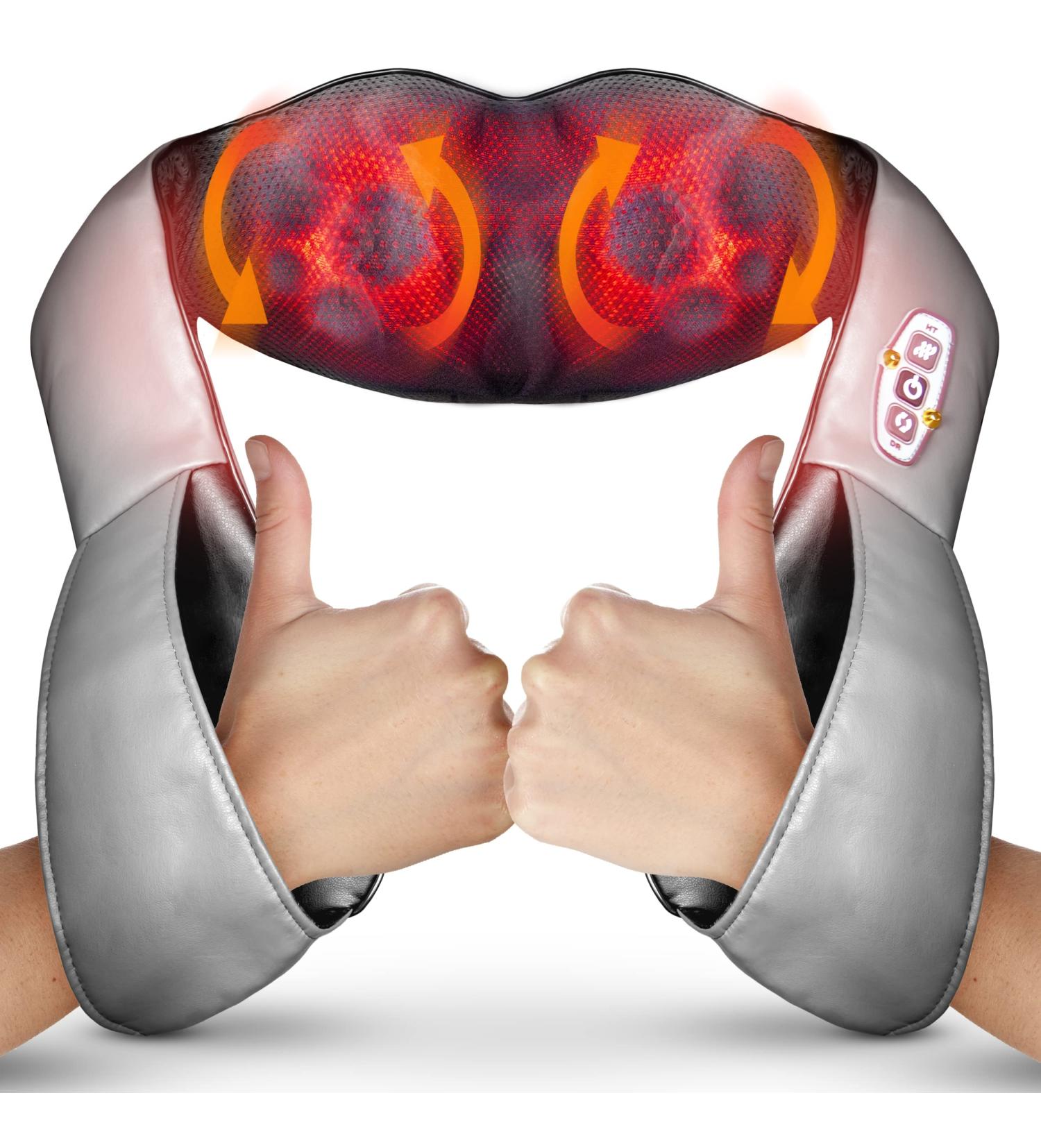 Buy Grundig Massage Device - 8-Head Massage Cushion with Infrared Heating & Timer - Back & Neck Relief - Home & Car Use - Black - Buy Online on GoSupps.com