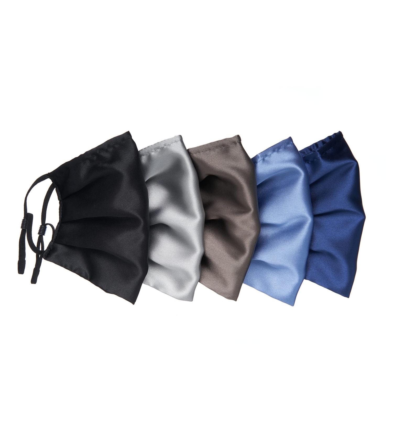 HABAC STUDIO Pack of 5 Satin Silk Face Masks Reusable Cover Bandana Balaclavas Face Masks Washable UK Black Face Mask with Nose Wire Pleated Face Mask for Women Men Adjustable. Darks - Buy Online on GoSupps.com