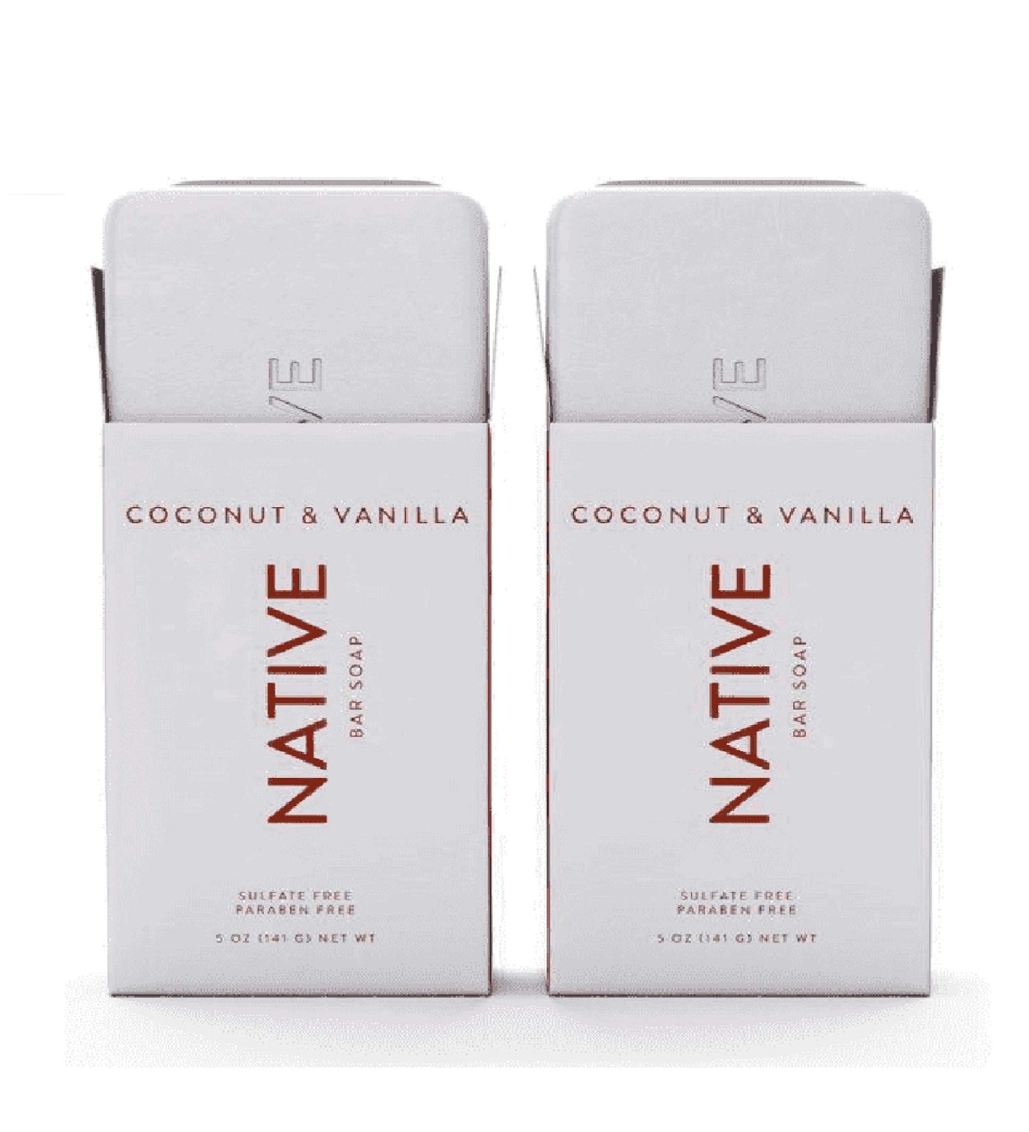 Coconut & Vanilla Bar Soap - 5oz - 2 Pack | Natural Ingredients | Moisturizing and Nourishing - Buy Online on GoSupps.com
