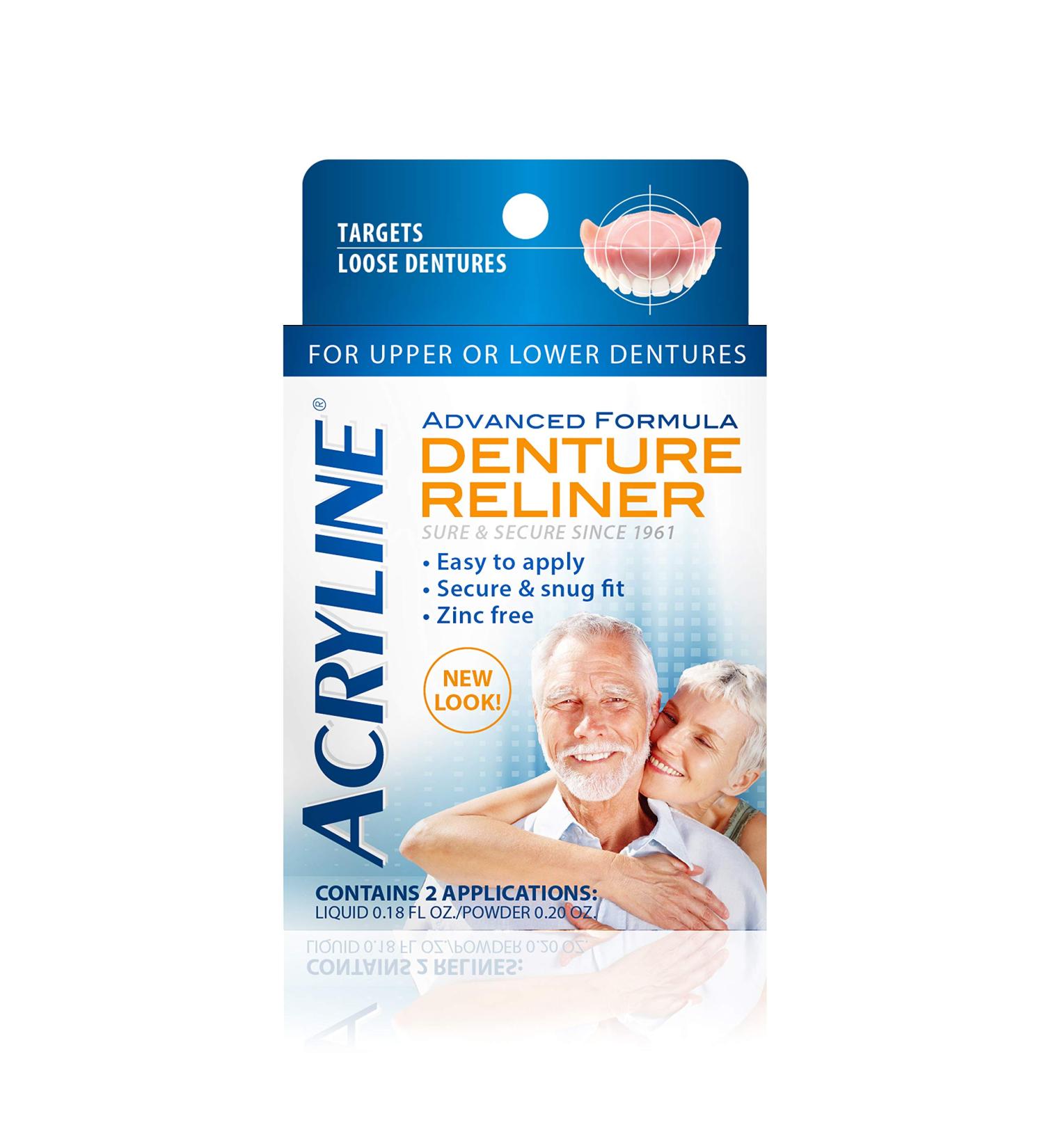 Acryline Advanced Denture Reliner - Tighten & Refit Upper & Lower Dentures - Buy Online on GoSupps.com