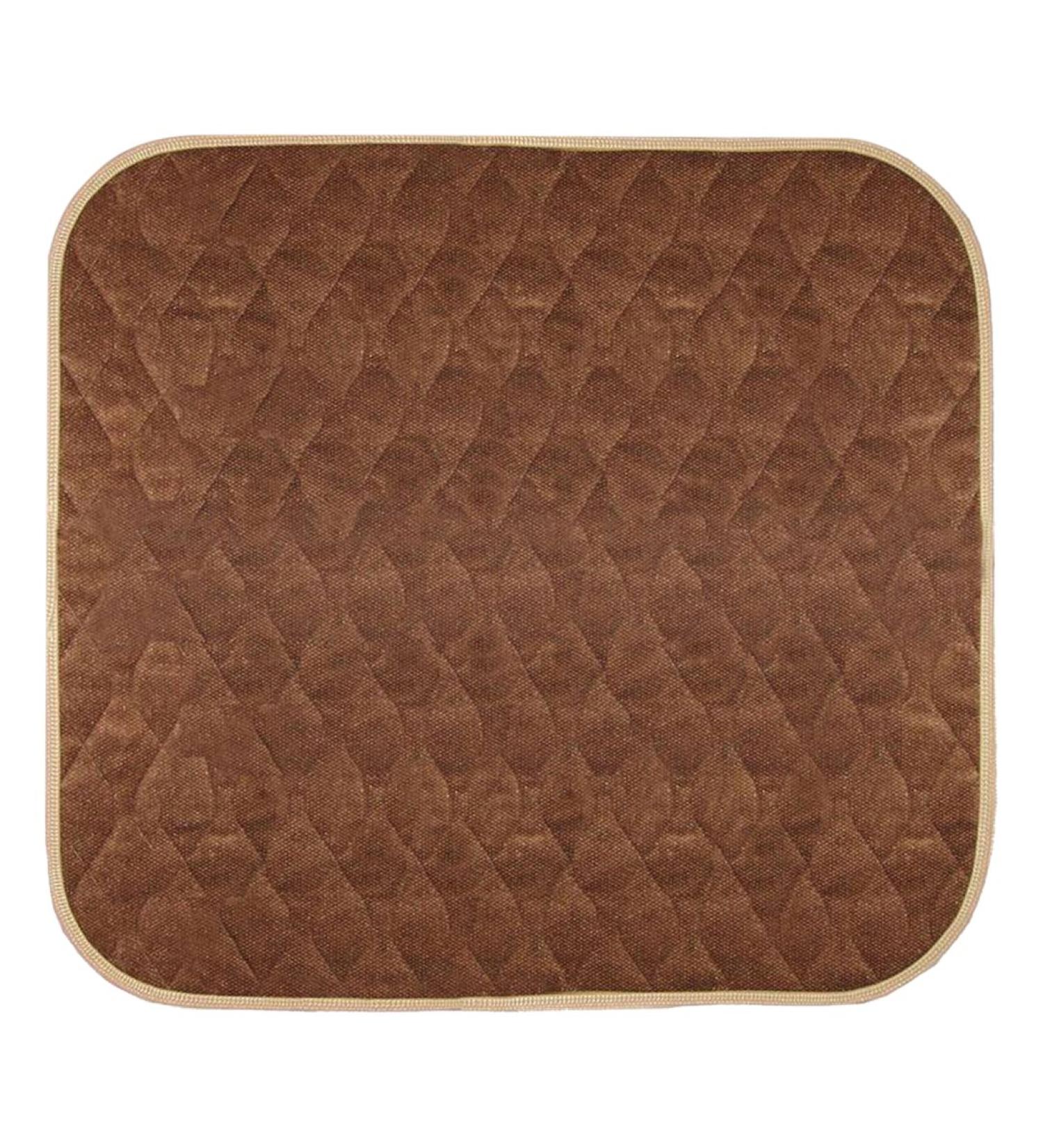 Americare Washable Waterproof Seat Protector Pad 21 x 22 - Reusable Furniture Cover for Elderly, Kids, Pets - Ultra Absorbent Pee Pad (Brown) - Buy Online on GoSupps.com