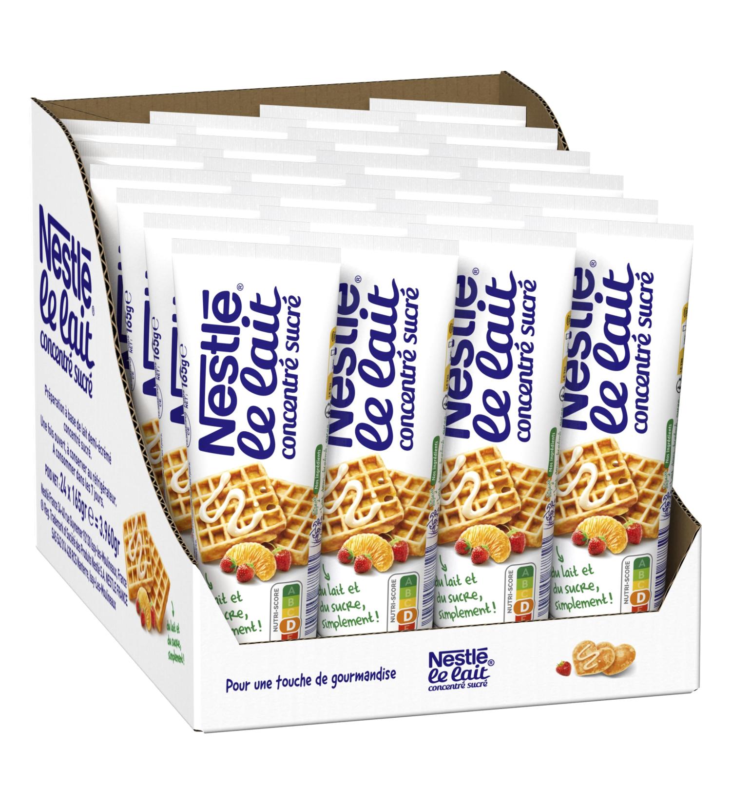 Nestlé Sweetened Condensed Milk – 165 g Tube – Pack of 24 Tubes