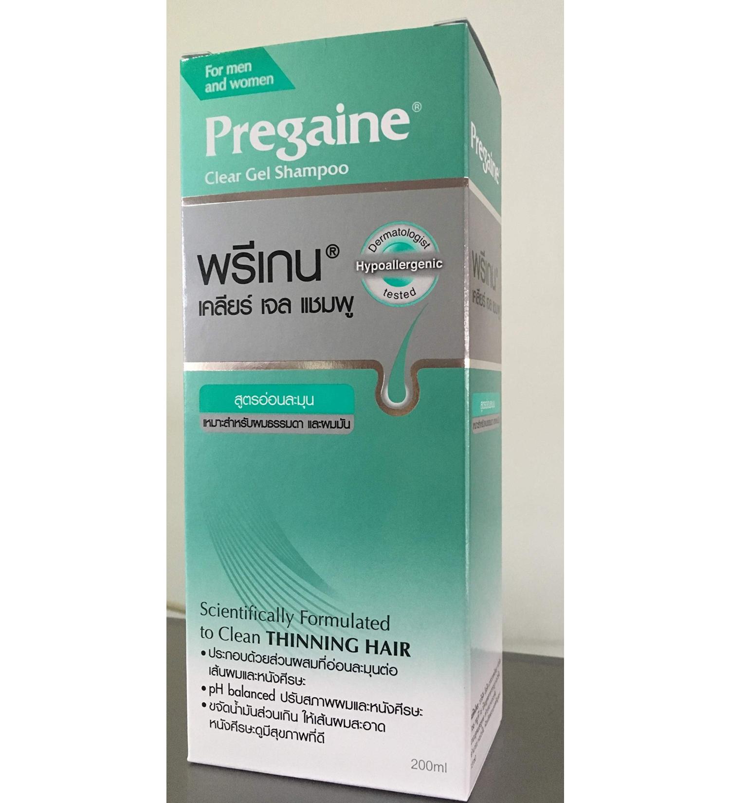 Clear Gel Shampoo for Thinning Hair - 200ml | Men & Women | Normal/Oily Hair | International Shipping - Buy Online on GoSupps.com