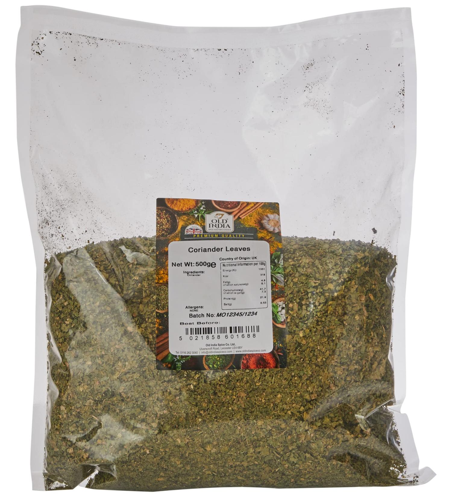 Old India Coriander Leaves 500g - Premium Quality Spice for Cooking (Pack of 1) - Buy Online on GoSupps.com