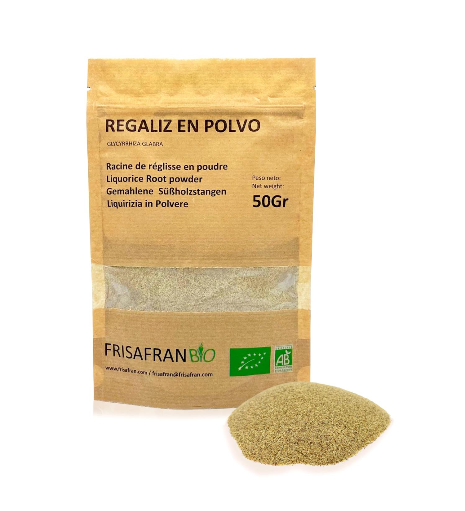 FRISAFRAN | B ton de R glisse POUDRE | Biologique | Directement Du Producteur | Cultiv Navarre | R glisse | reglisse | B ton De Reglisse en poudre | Bonbon Reglisse | Baton | Bonbons Reglisse | 50g - Buy Online on GoSupps.com