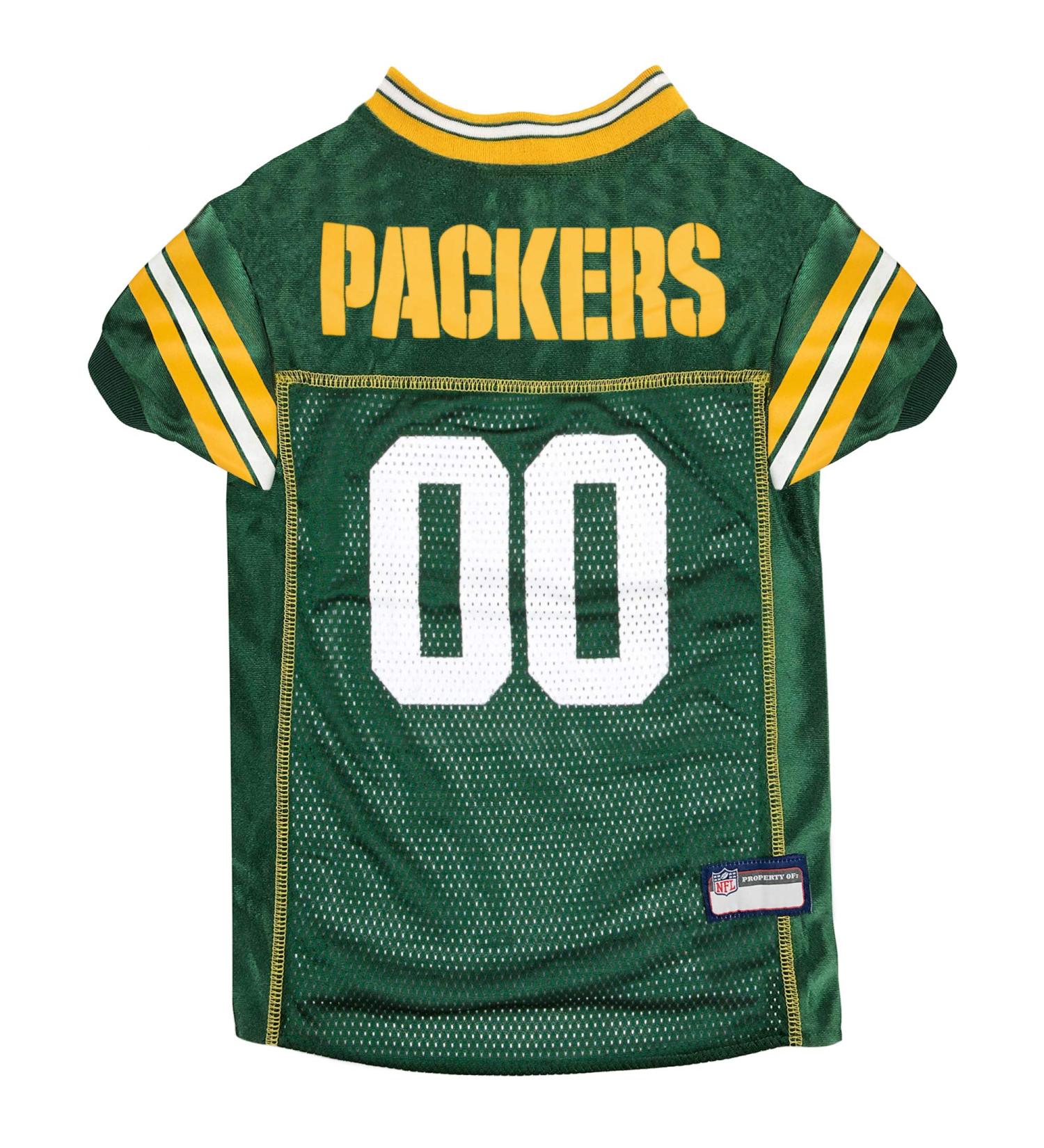 NFL Green Bay Packers Dog Jersey - Large Size | Officially Licensed Football Costume for Dogs & Cats - Buy Online on GoSupps.com