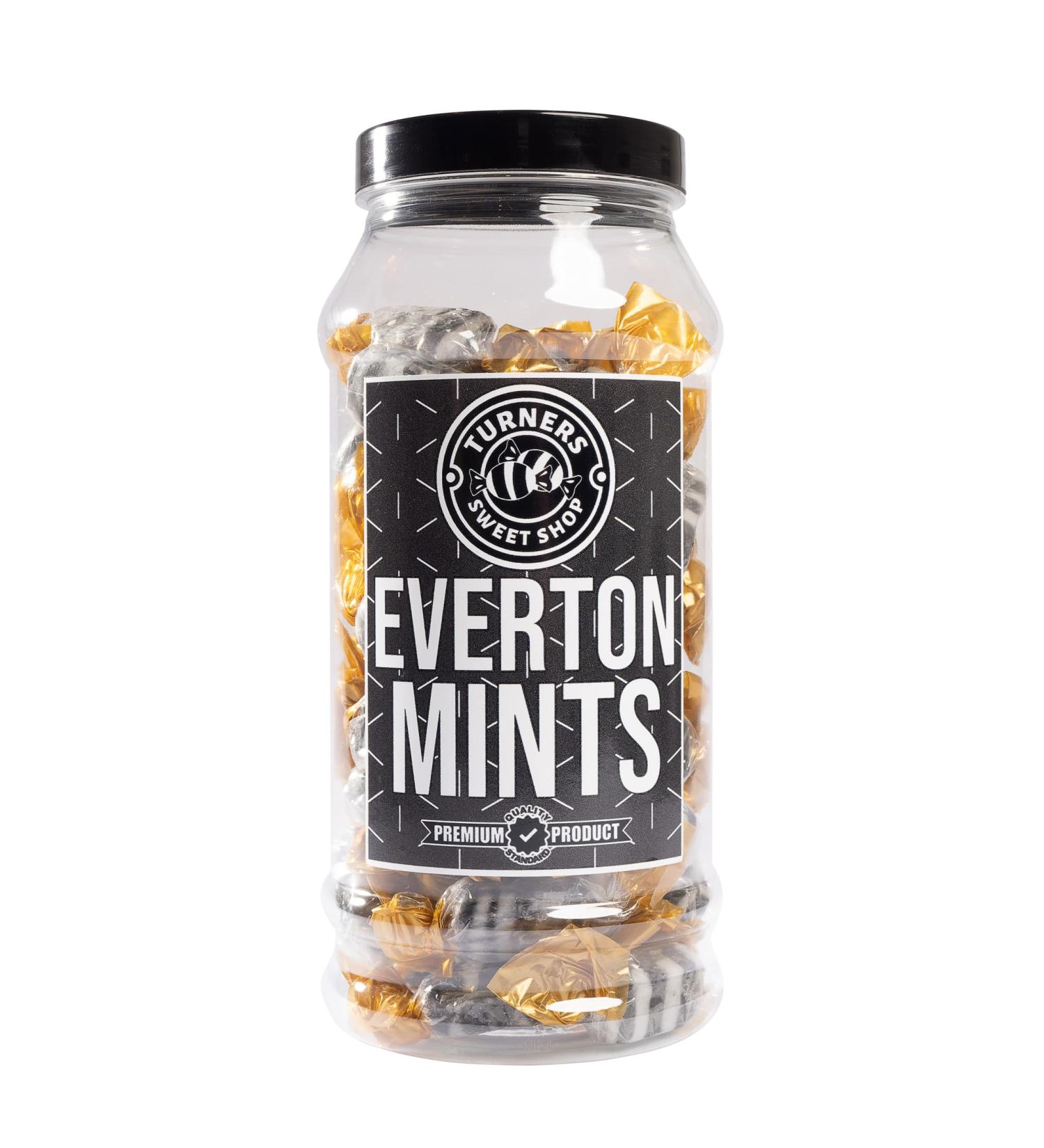 Everton Mints - 400g by Turners Sweet Shop Traditional Retro Gift Jar Classic Original Pick & Mix Sweets Quality Confectionary Fantastic Gifts for Him Her or Them