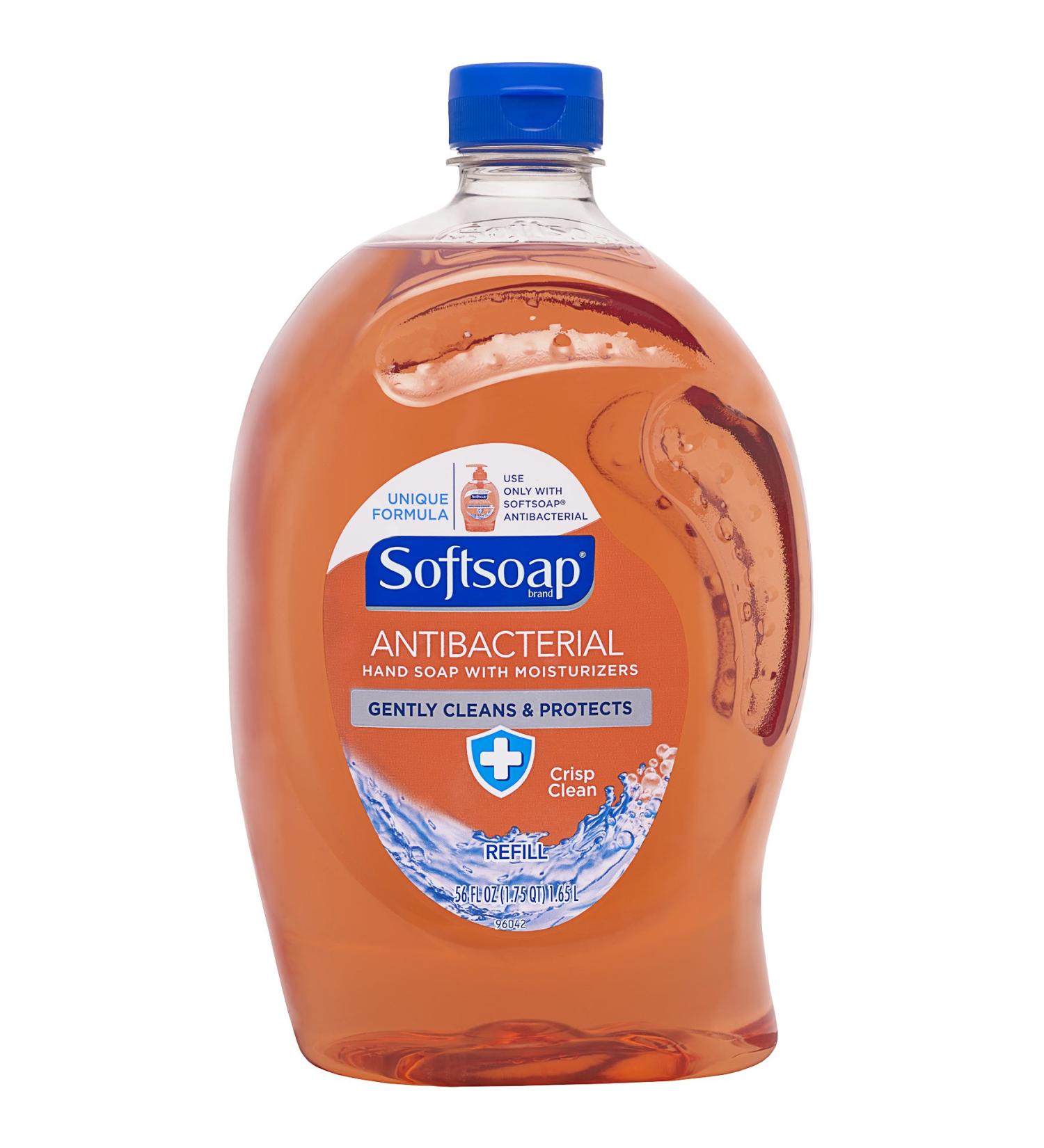 Softsoap Antibacterial Crisp Clean Hand Soap Refill  56 Ounce