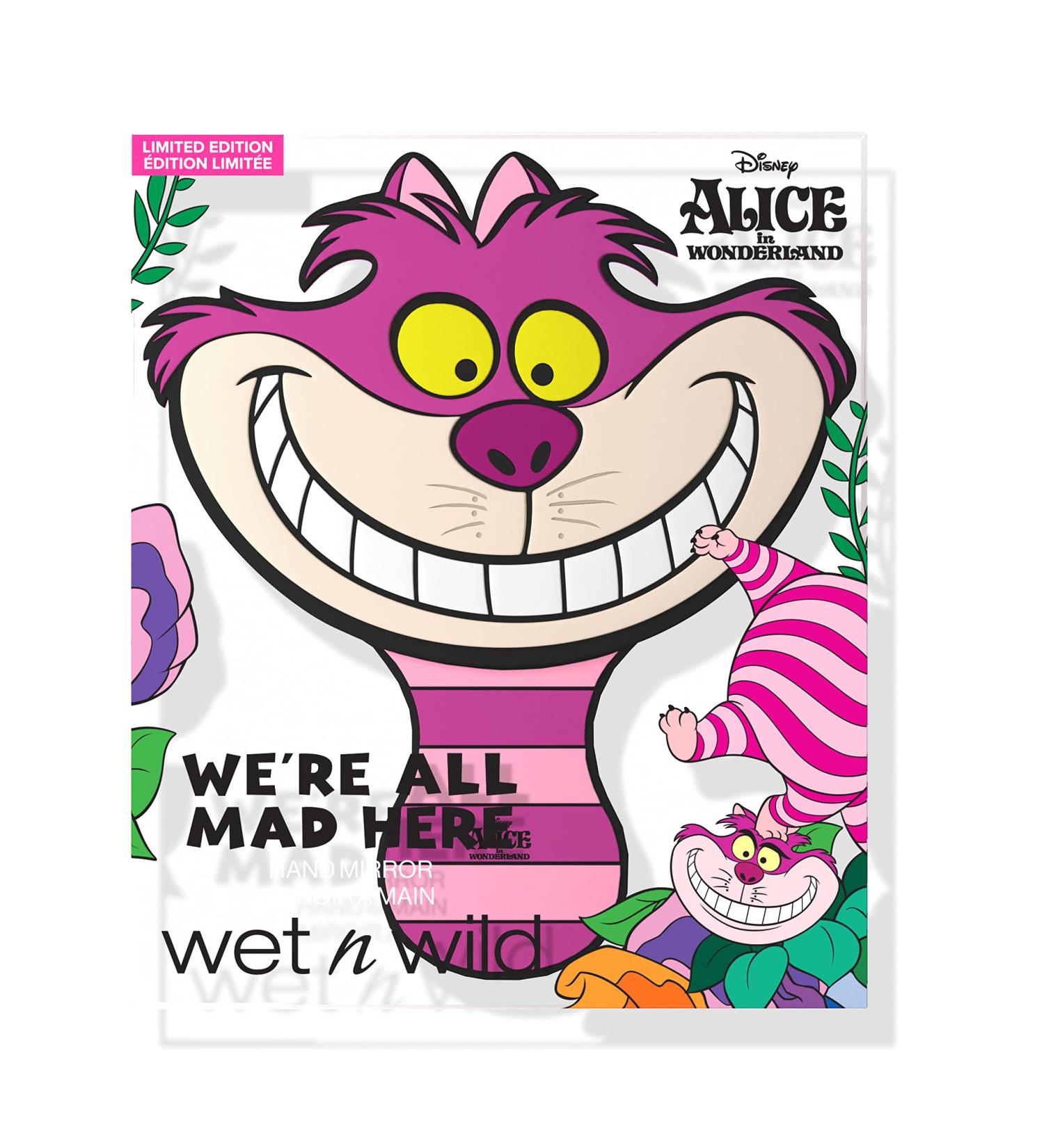 Wet n Wild Alice in Wonderland 'We're All Mad Here' Hand Mirror Portable Alice in Wonderland Themed Makeup Essential for Touchups On-The-Go with Comfort-Grip - Buy Online on GoSupps.com