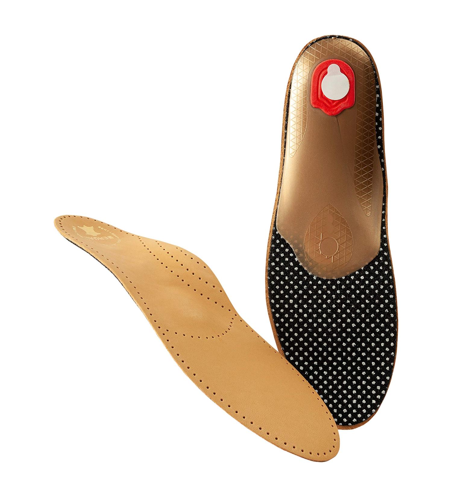 Bergal Breathable Leather Comfort Footbed - Plant-Tanned Activated Carbon Orthopedic System for Men & Women (EU 36-50 US M1.5-12) - Buy Online on GoSupps.com