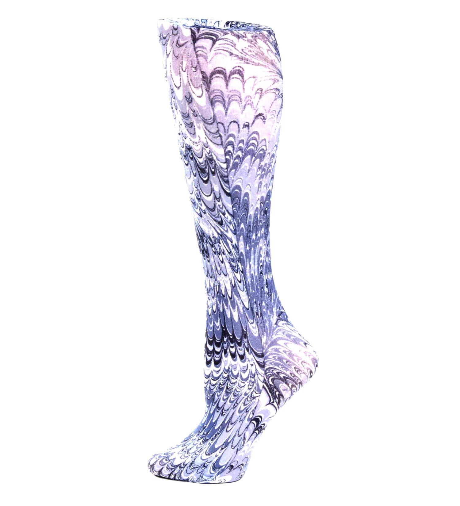 Celeste Stein Therapeutic Compression Socks Feathers 8-15 mmHg Mild