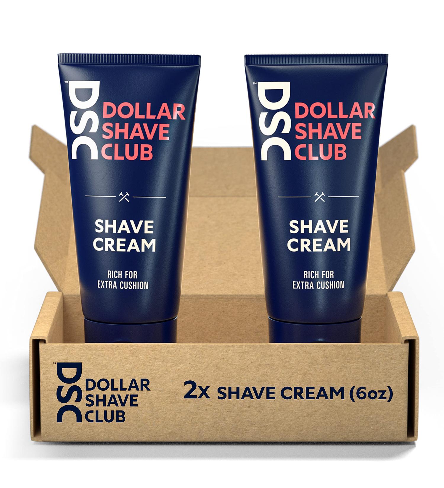 Dollar Shave Club Blue Shave Cream 12 Fl Oz - 2 Pack, 6 Ounce Each - Buy Online on GoSupps.com