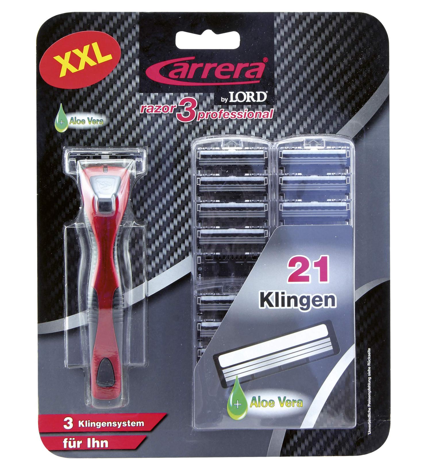 Carrera reusable razor Razor3professional 21 blades