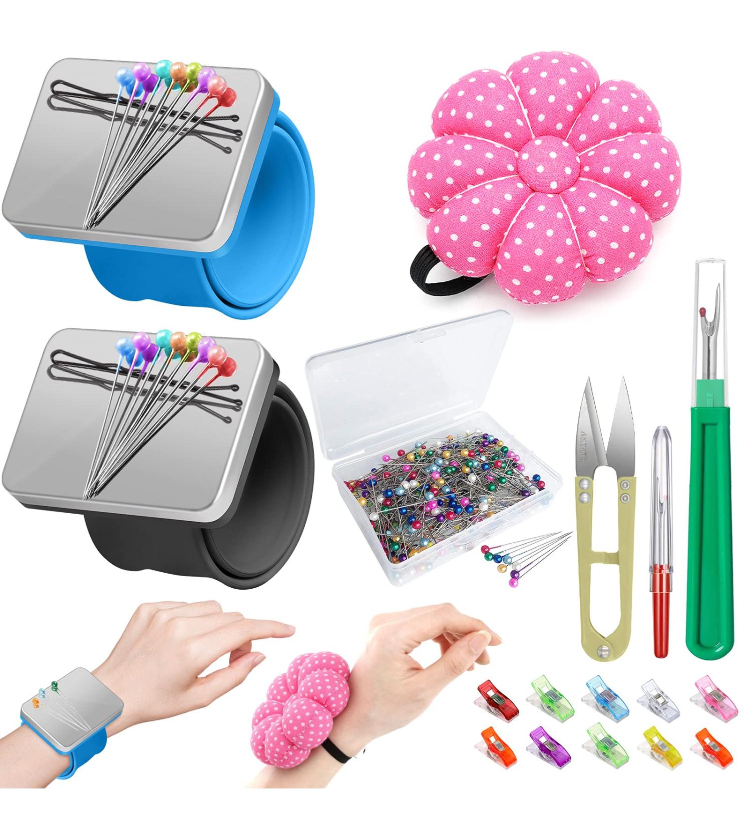 ICNOW 216 PCS Sewing Pin Cushion Kit with Magnetic Wrist Pincushion and Sewing Accessories - DIY Sewing Products - Buy Online on GoSupps.com