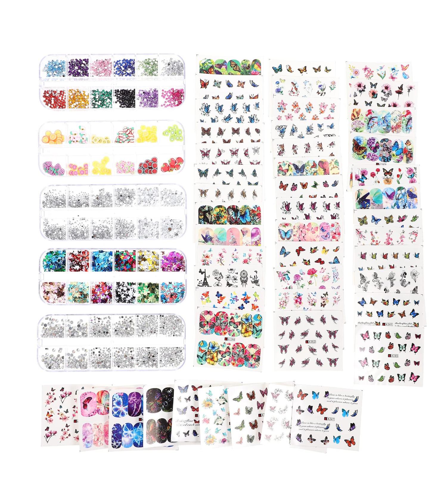 minkissy 1 Set Nail Art Accessories Nail Sequins Creative Nail Accessory Crystal Nail Decal Female Manicure Supply Nail Decorations for Nail Art Cosmetic Gift Miss Transfer Paper - Buy Online on GoSupps.com