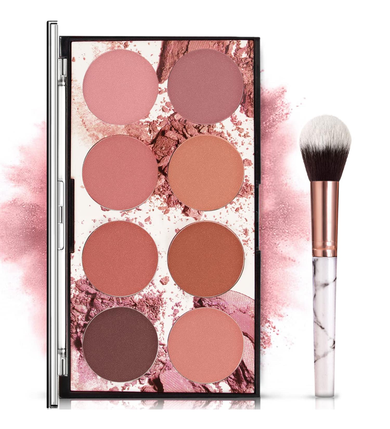 NewBang 8 Colors Blush Palette Set - Matte Mineral & Shimmer Blush Contour Highlighter for Professional Makeup - Buy Online on GoSupps.com