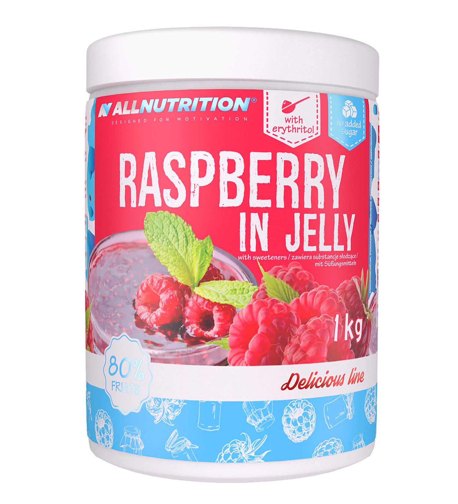 All-Nutrition Raspberry Fruit Jelly - Low-Calorie Healthy Dessert for Muscle Building - 1000g Pack - Buy Online on GoSupps.com