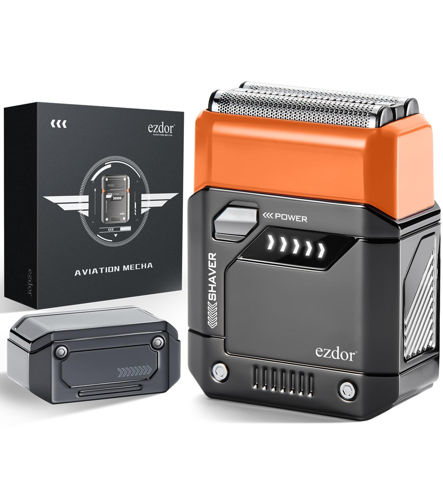 Buy Electric Shavers for Men - Compact 3-Blade USB C Rechargeable Foil Razor Waterproof & Portable Travel Shaver - Buy Online on GoSupps.com