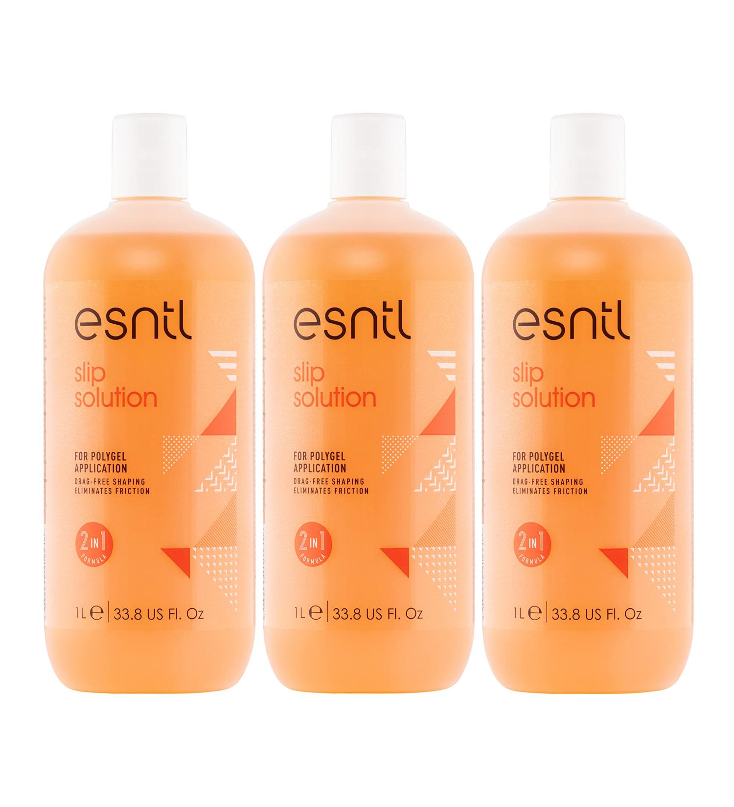  ESNTL Nail Slider Solution | 1L x 3 | For Easier & Smoother Poly Gel Nails | Slip Free Shaping & Friction-Free Application | Salon Results At Home - Buy Online on GoSupps.com