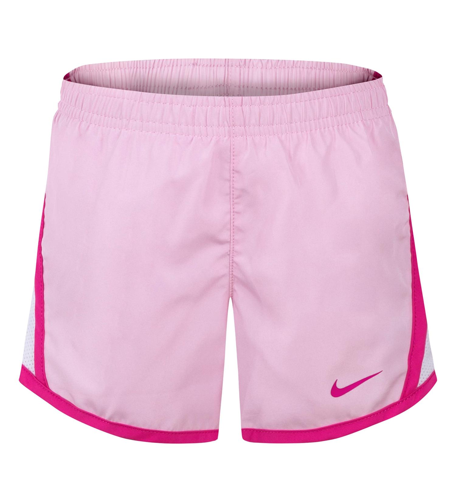Nike Children's Apparel Girls' Little Dri-FIT Tempo Shorts, Pink Foam, 5
