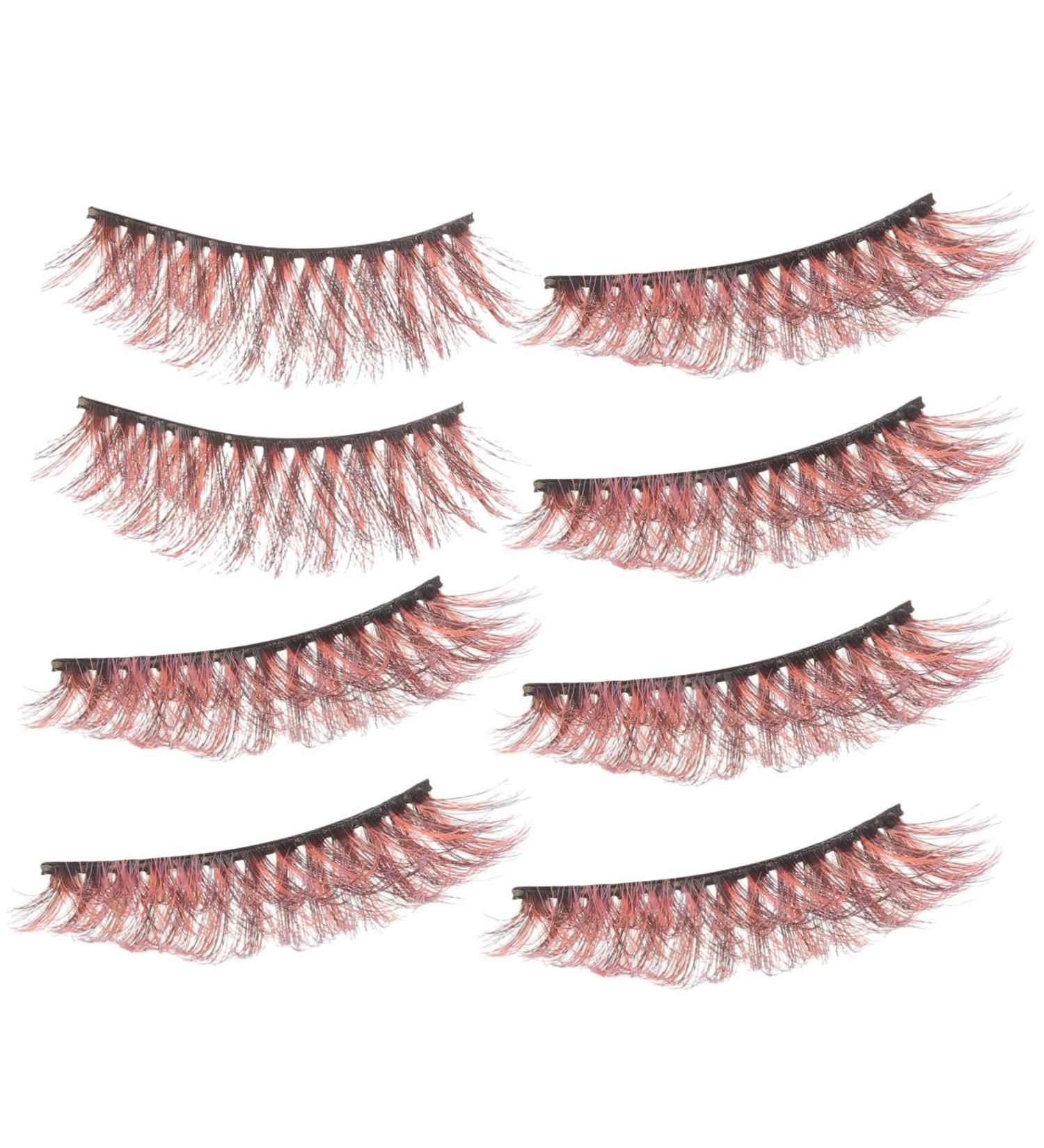 minkissy 4 Pairs Faux Lashes Faux Eyelashes Wedding Nupec Natural False Eyelashes Natural Fake Lashes Women False Eyelashes False Eyelashes Fluffy Make up Fake Eyelashes Miss Imitation - Buy Online on GoSupps.com