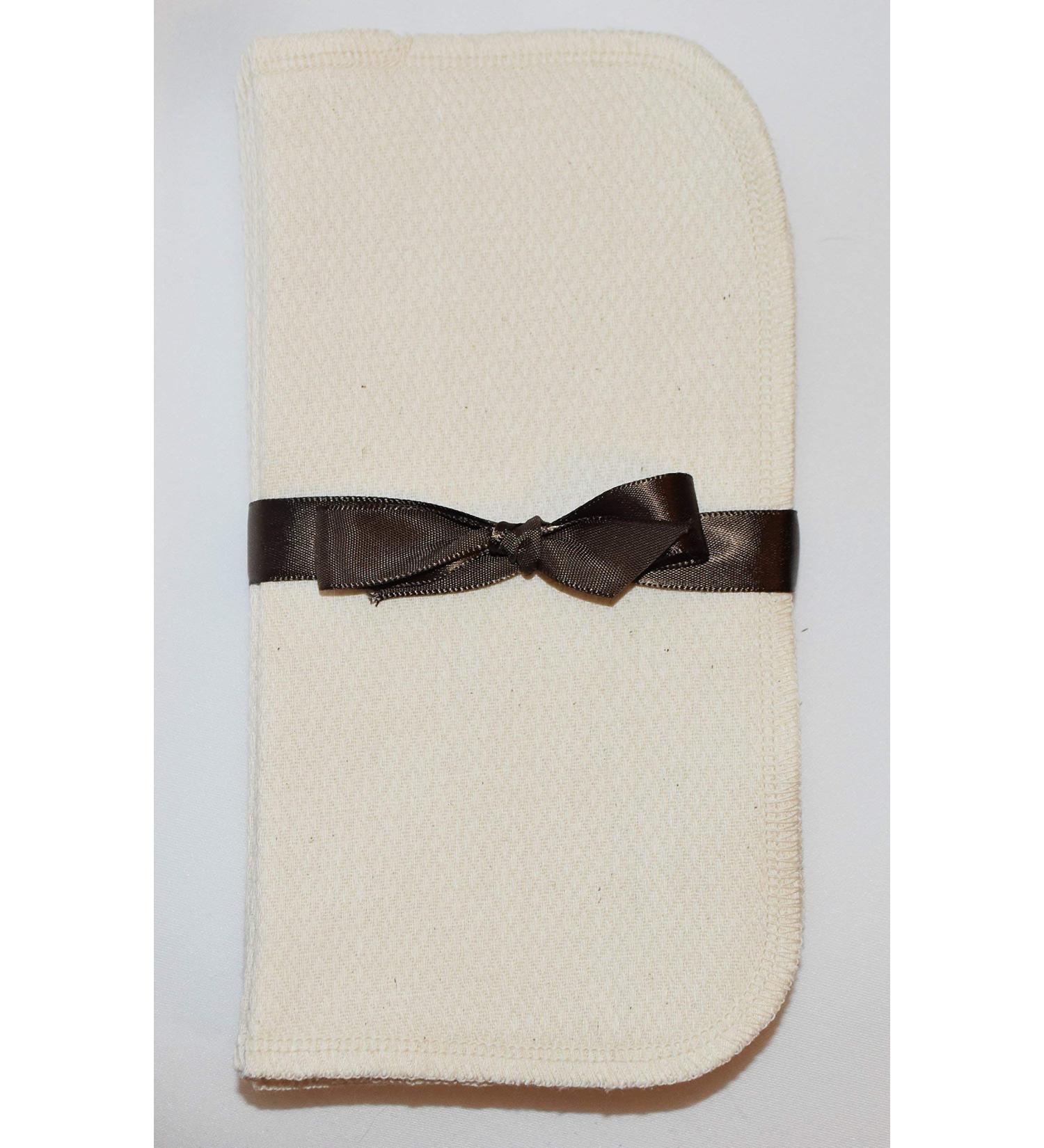 Organic 1 Ply Washable Baby Wipes 8x8 Inches - 10 Pack | Eco-Friendly Cotton Thread Sewn - Buy Online on GoSupps.com