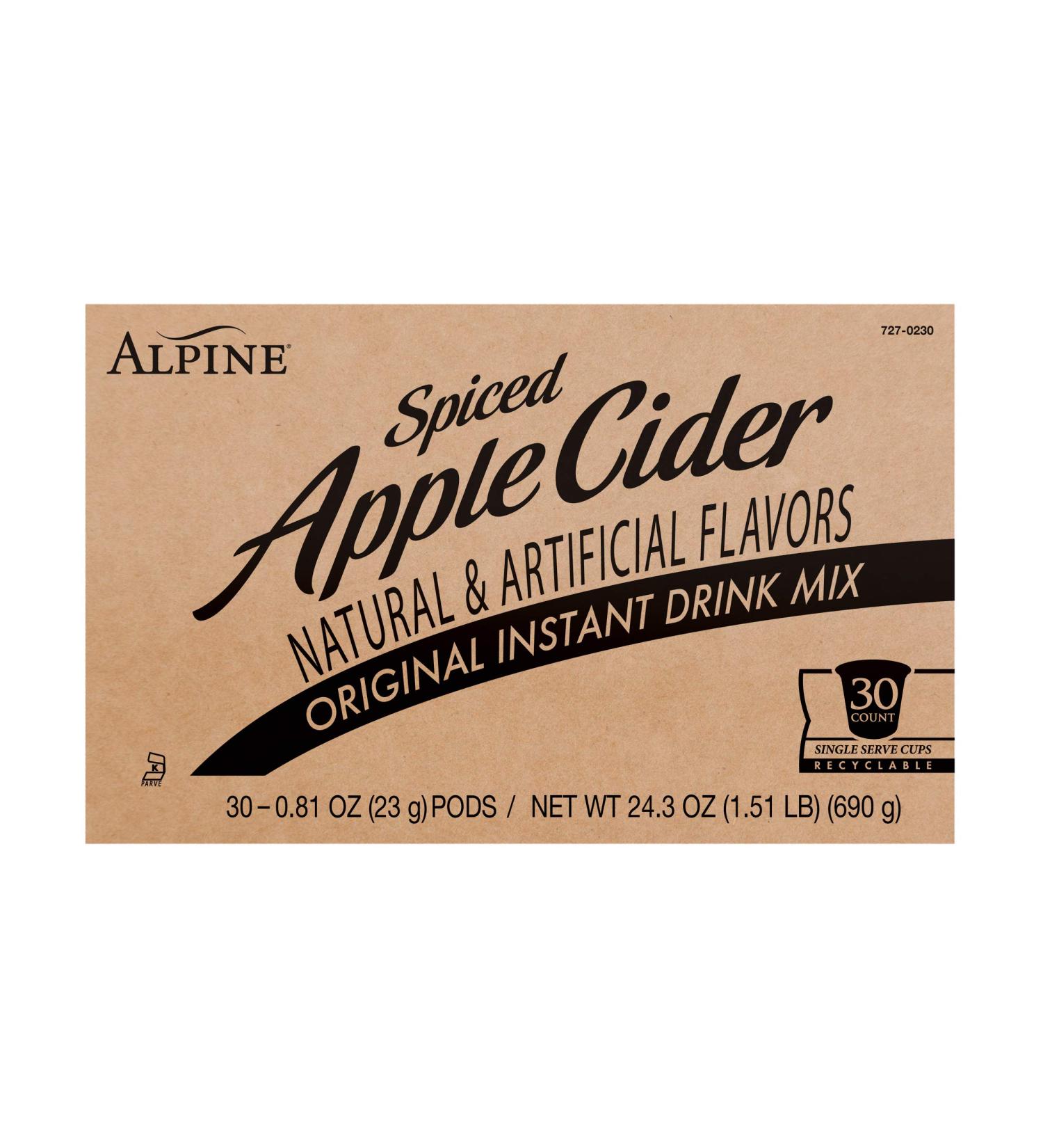 Alpine Spiced Cider Single Serve Cups - 30 Count (Pack of 1) - Buy Online on GoSupps.com