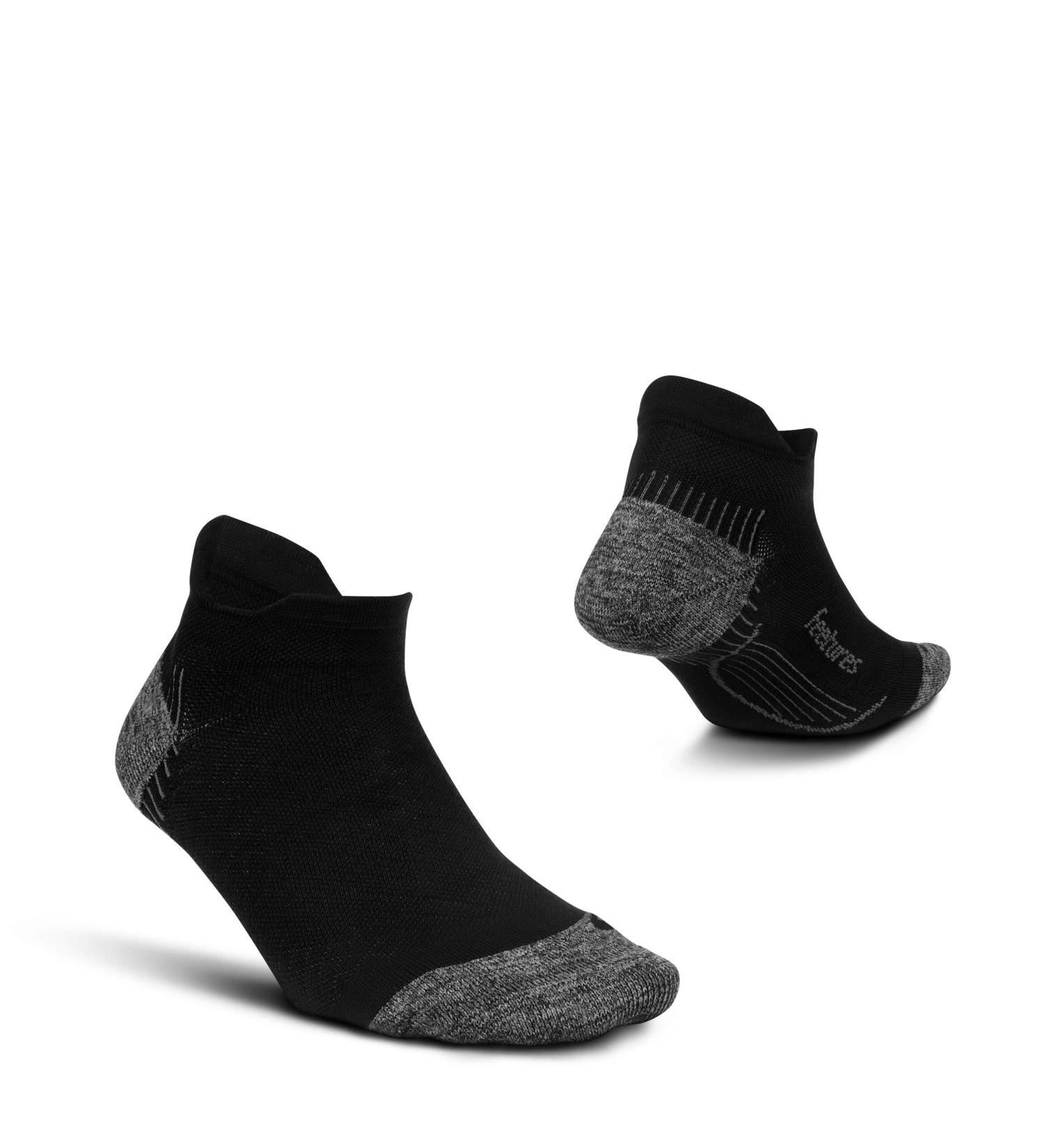 Feetures Plantar Fasciitis Relief Cushion Sock - Arch Support for Men & Women - No See Through - Black - Buy Online on GoSupps.com