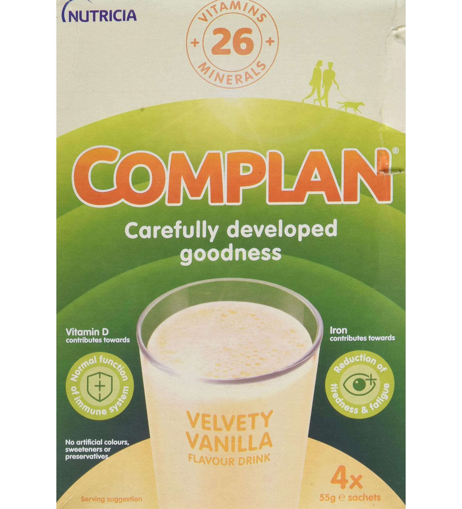 Complan Vanilla 4 Sachets - Nutritious Meal Replacement for Energy Boost - Buy Online on GoSupps.com