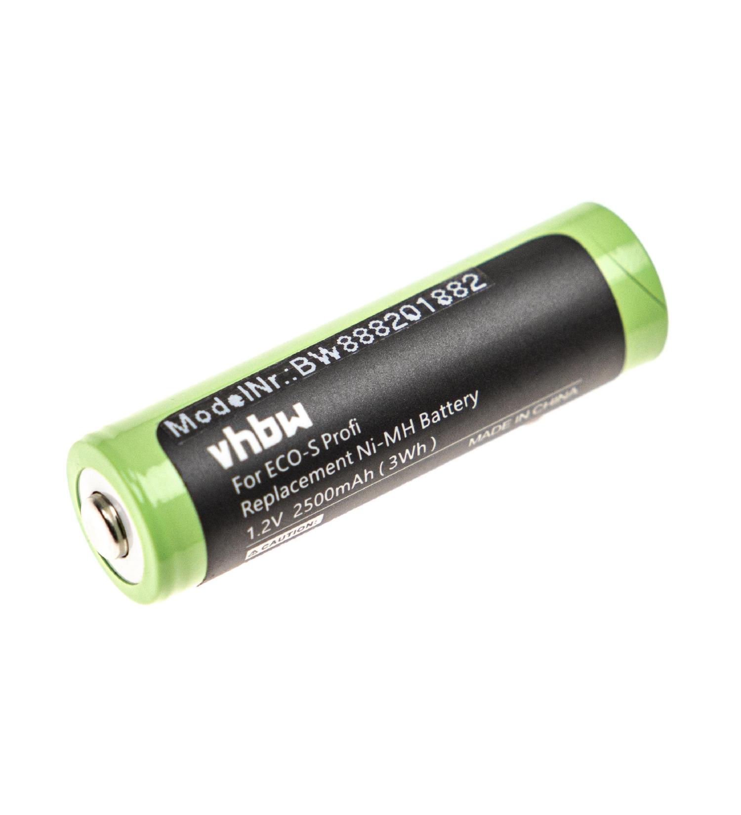 vhbw Battery for Tondeo ECO-S Shaver Hair Clipper - 2500mAh 1.2V NiMH | International Shipping Available - Buy Online on GoSupps.com