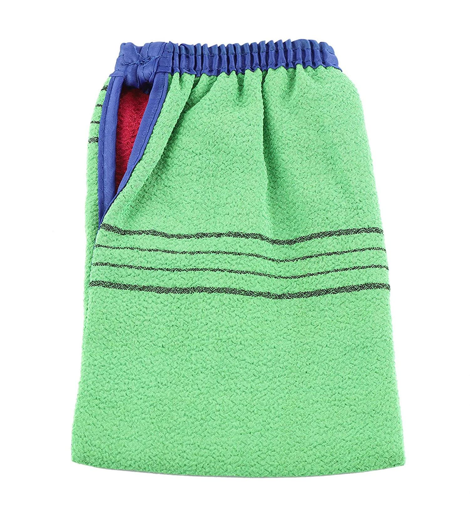 Garosa Double Sided Bath Scrubber Towel - Exfoliating Peeling Tool for Face & Body - Ideal for Shower Spa & Massage - International Shipping Available - Buy Online on GoSupps.com