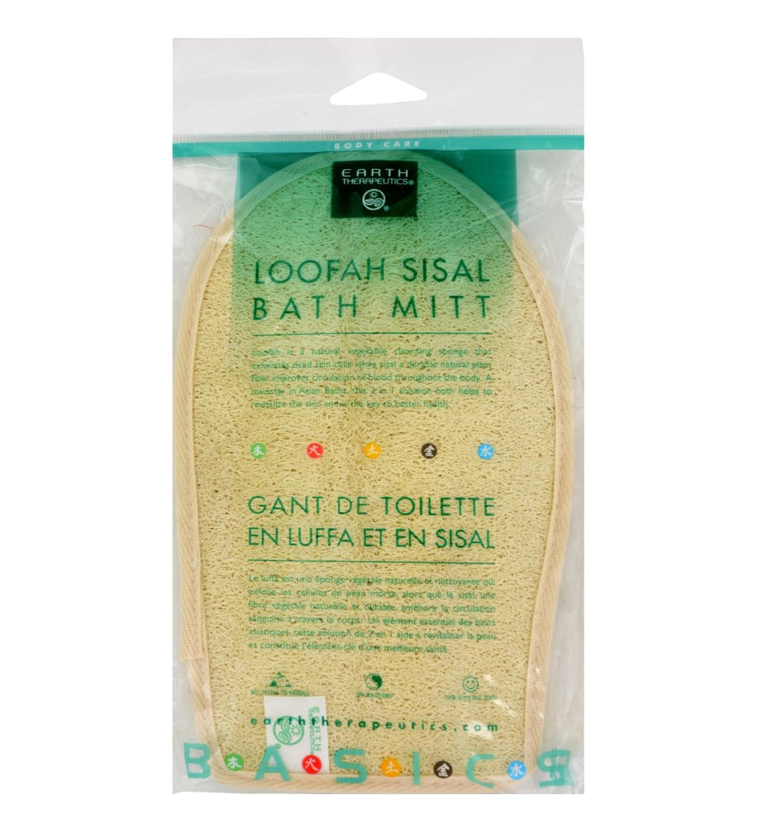 Loofah-Terry Mitt-6 X 8 - 1 - Mitt