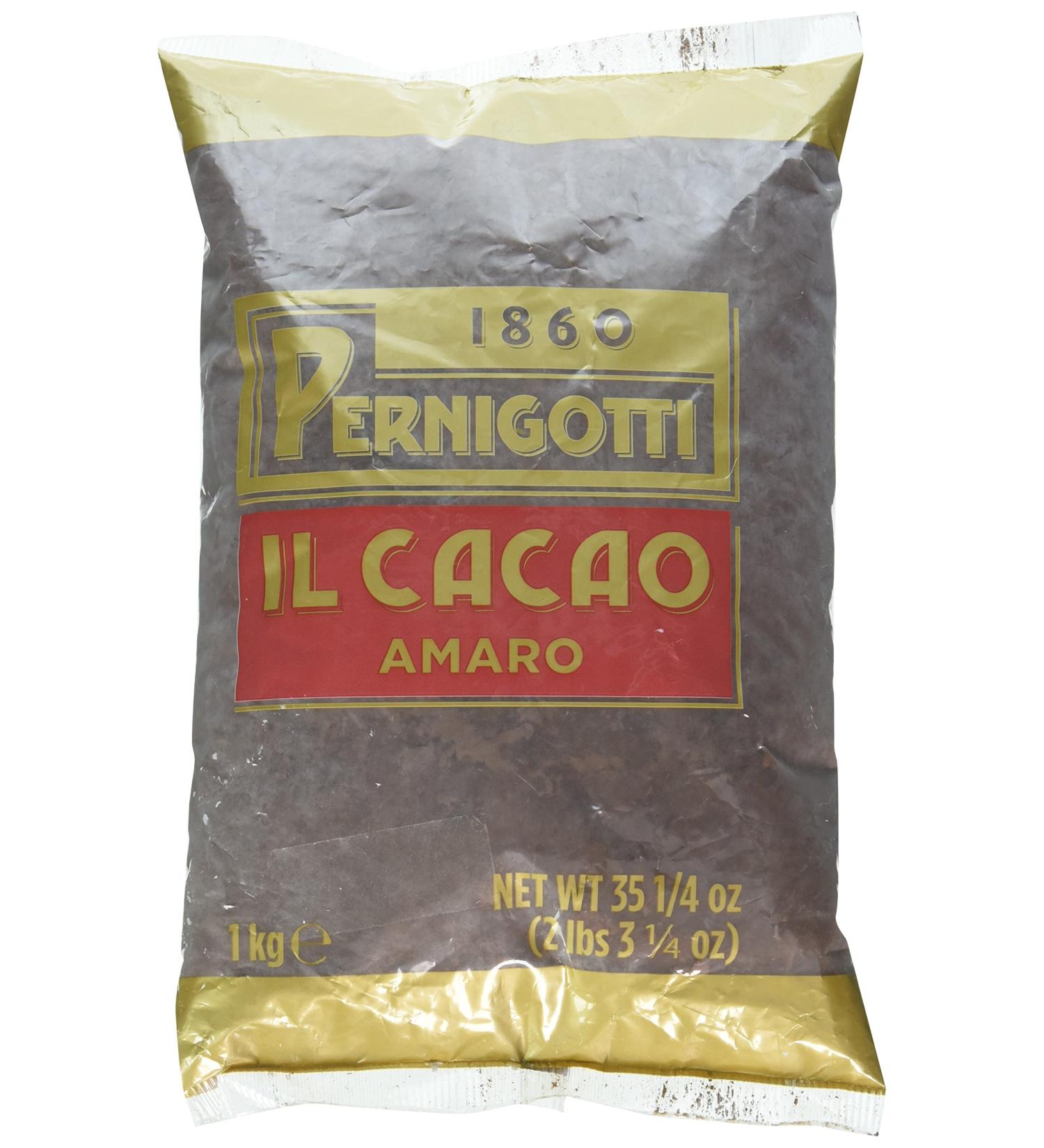 Pernigotti Cacao - 1 kg (2 2 lbs) - du c l bre chocolatier italien sombre riche avec un soup on de vanille