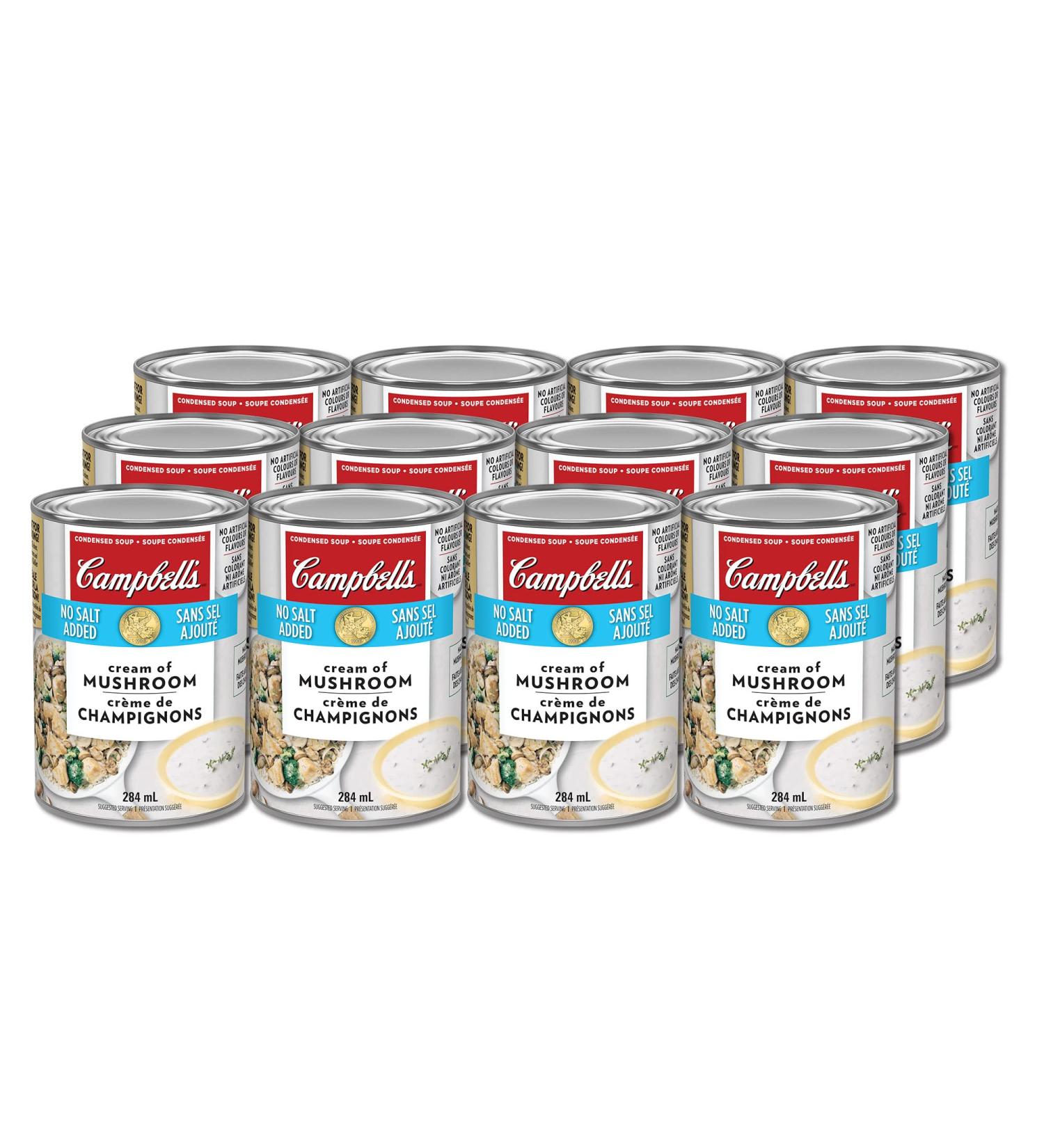 Campbell's Cream of Mushroom Soup 284ml 12-Count - Buy Online on GoSupps.com