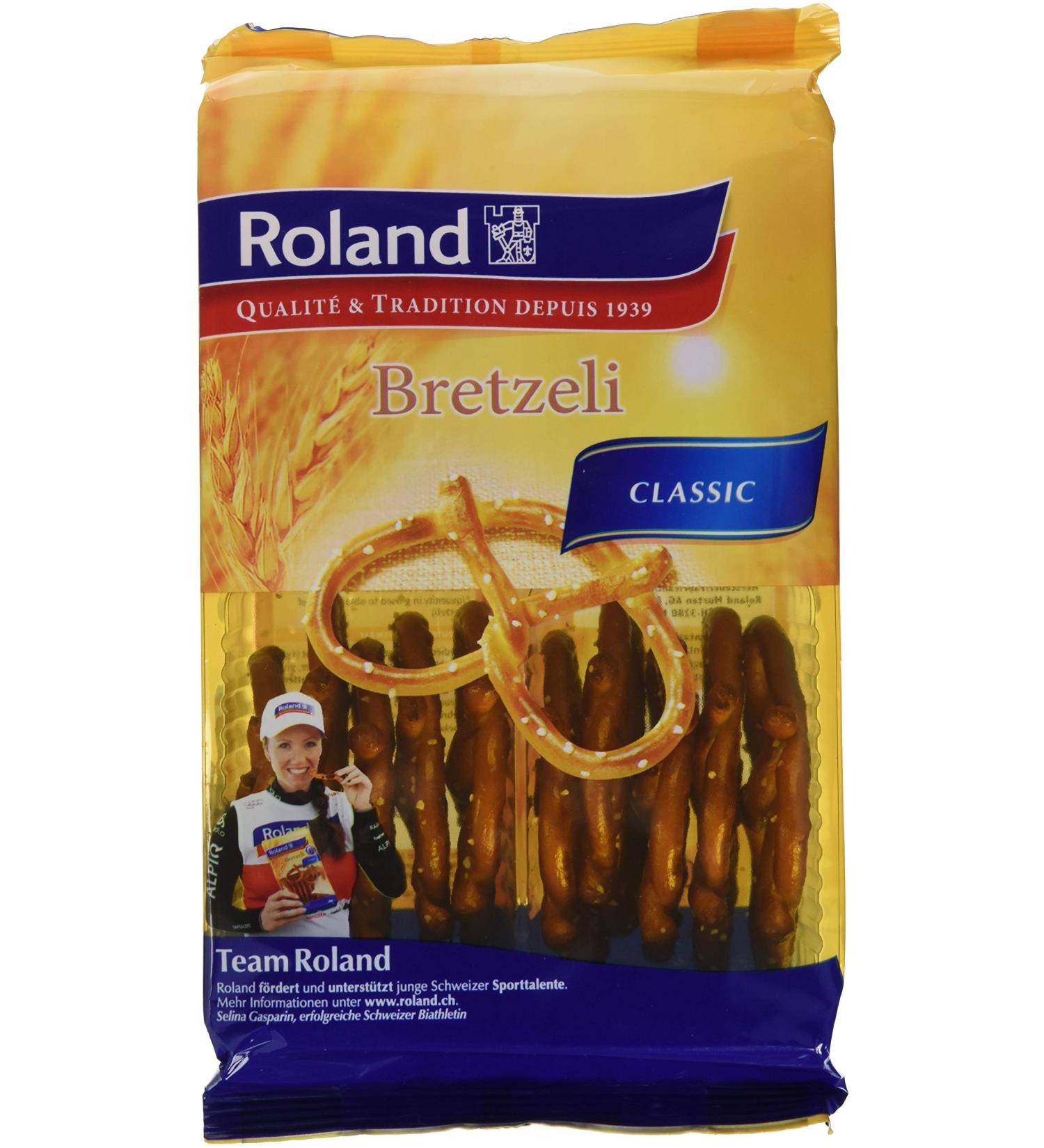 Buy Roland Bretzeli Salted 100g - Authentic Swiss Snack | Fast International Shipping - Buy Online on GoSupps.com