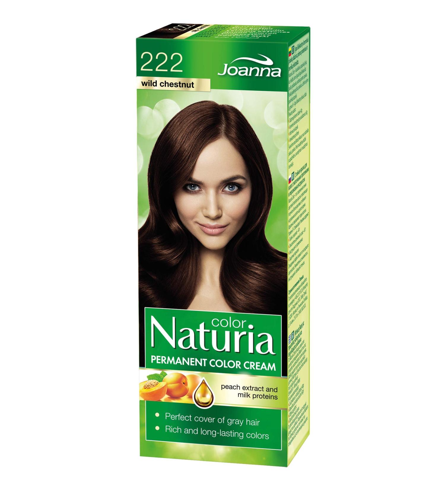 Joanna Naturia Color Permanent Hair Color Cream Goodness of Milk Proteins and Peach Extracts Premium-Quality Hair Dye Provides Soft and Lustrous Hair Long-Lasting Hair Colors Wild Chestnut - Buy Online on GoSupps.com