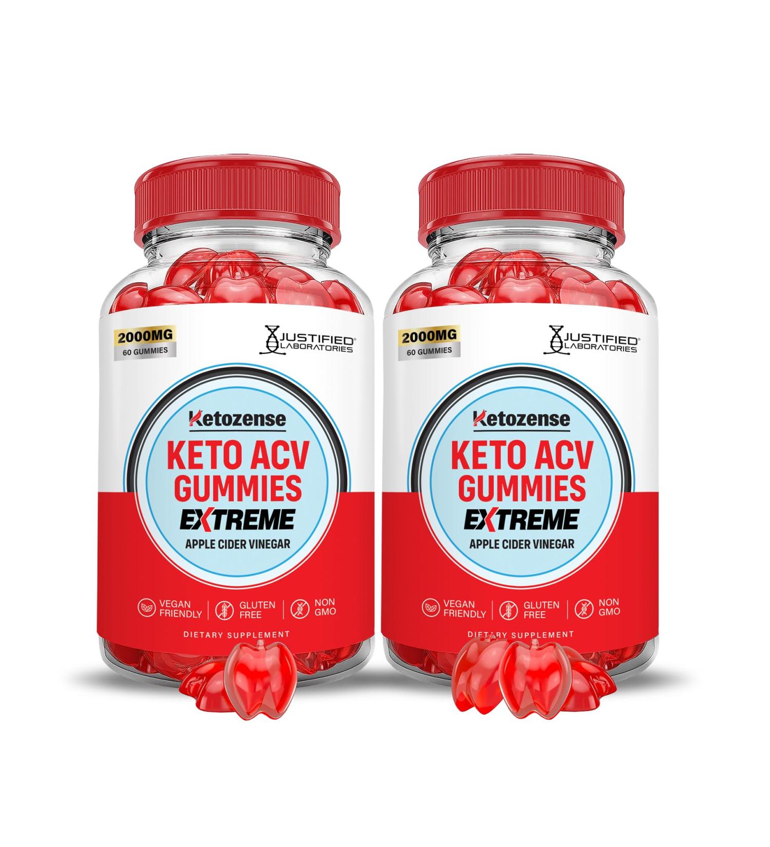Buy (2 Pack) Ketozense Keto ACV Gummies - 2000MG Vegan Non-GMO with Pomegranate & Beet Juice - 120 Gummies for Keto Diet - International Shipping Available - Buy Online on GoSupps.com