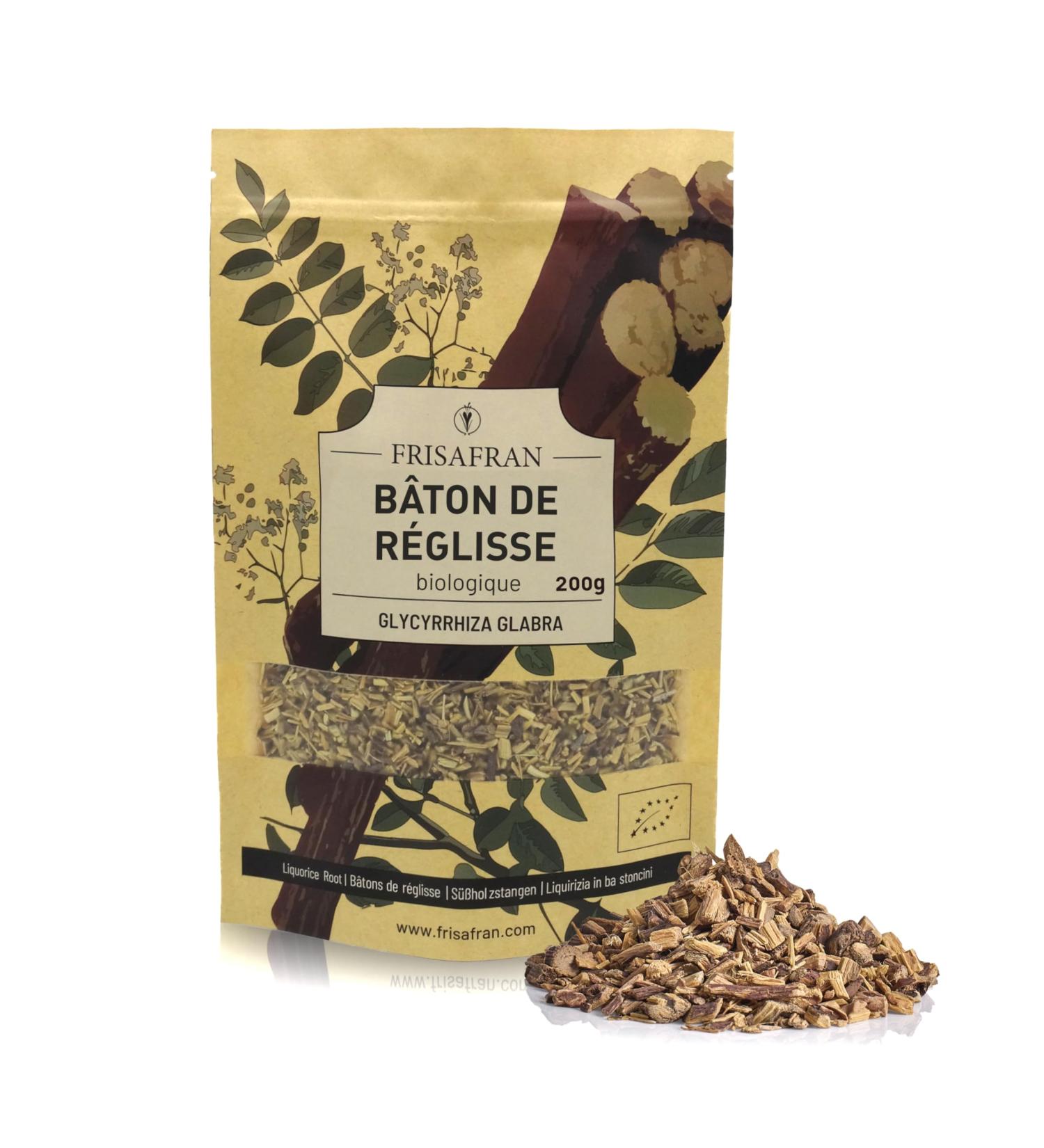 FRISAFRAN | Racines de r glisse coup es BIO 200g | COUPE D'INFUSION | Directement du fabricant | Th -r glisse | Infusion | Tisanes | tisanes | Racine Naturelle - Buy Online on GoSupps.com