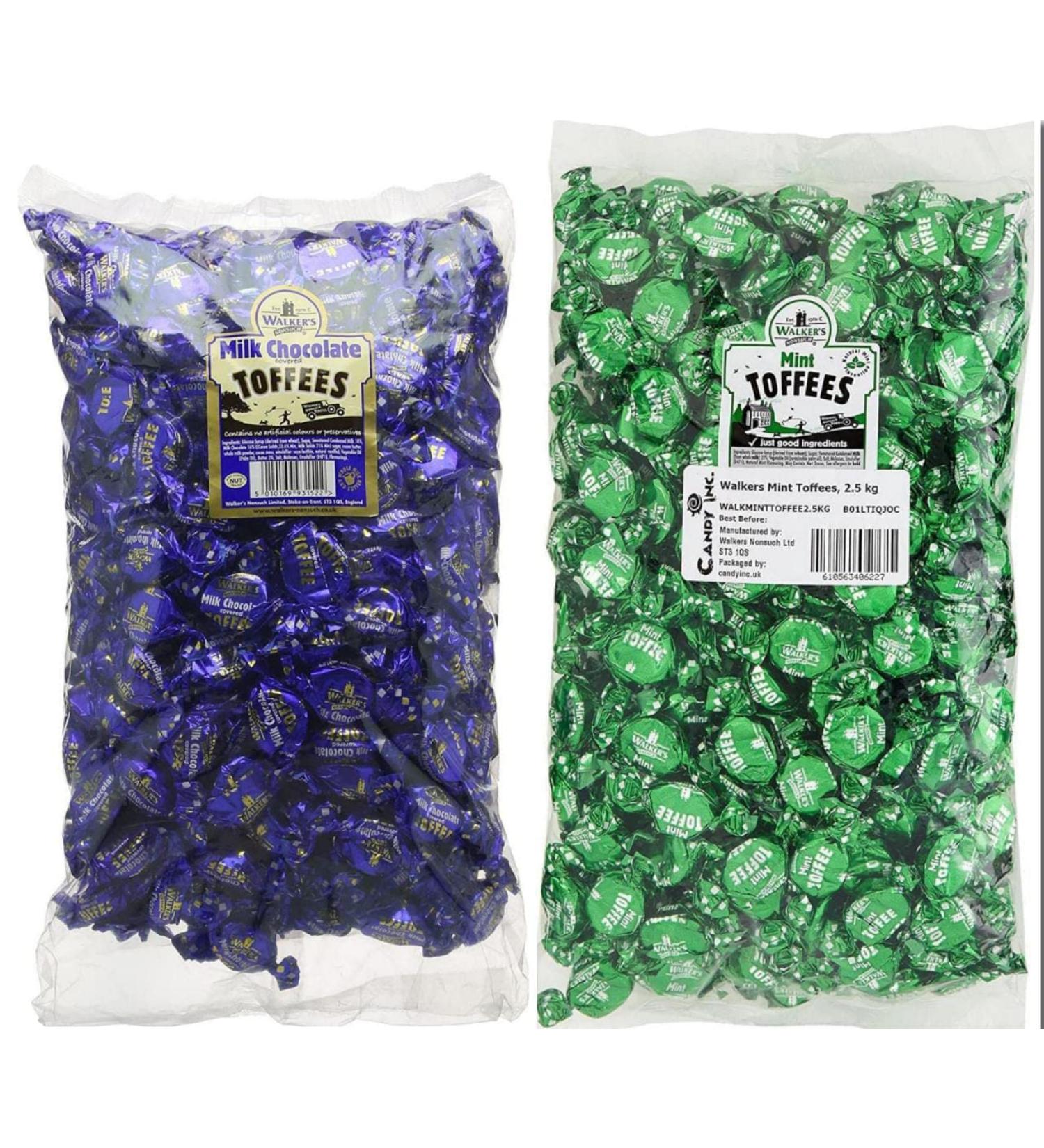 Walkers Milk Choc Cover Toffee & Walkers Mint Toffee 500 Grams Each Delicious Tasty And Twisty Treat Gift Hamper For Birthday Christmas Sold By Kidzbuzz - Buy Online on GoSupps.com