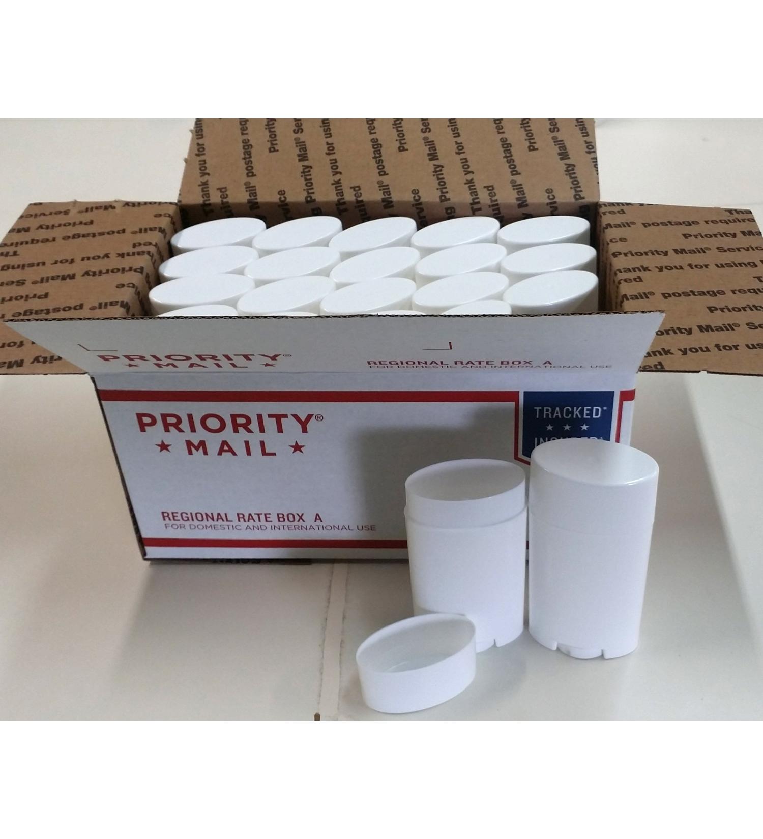 Empty Deodorant Containers - Twist-up Recyclable DIY Empty Deodorant OVAL Tubes Top-Fill 2.5 OZ (25-Pack White) 25-Pack White - Buy Online on GoSupps.com