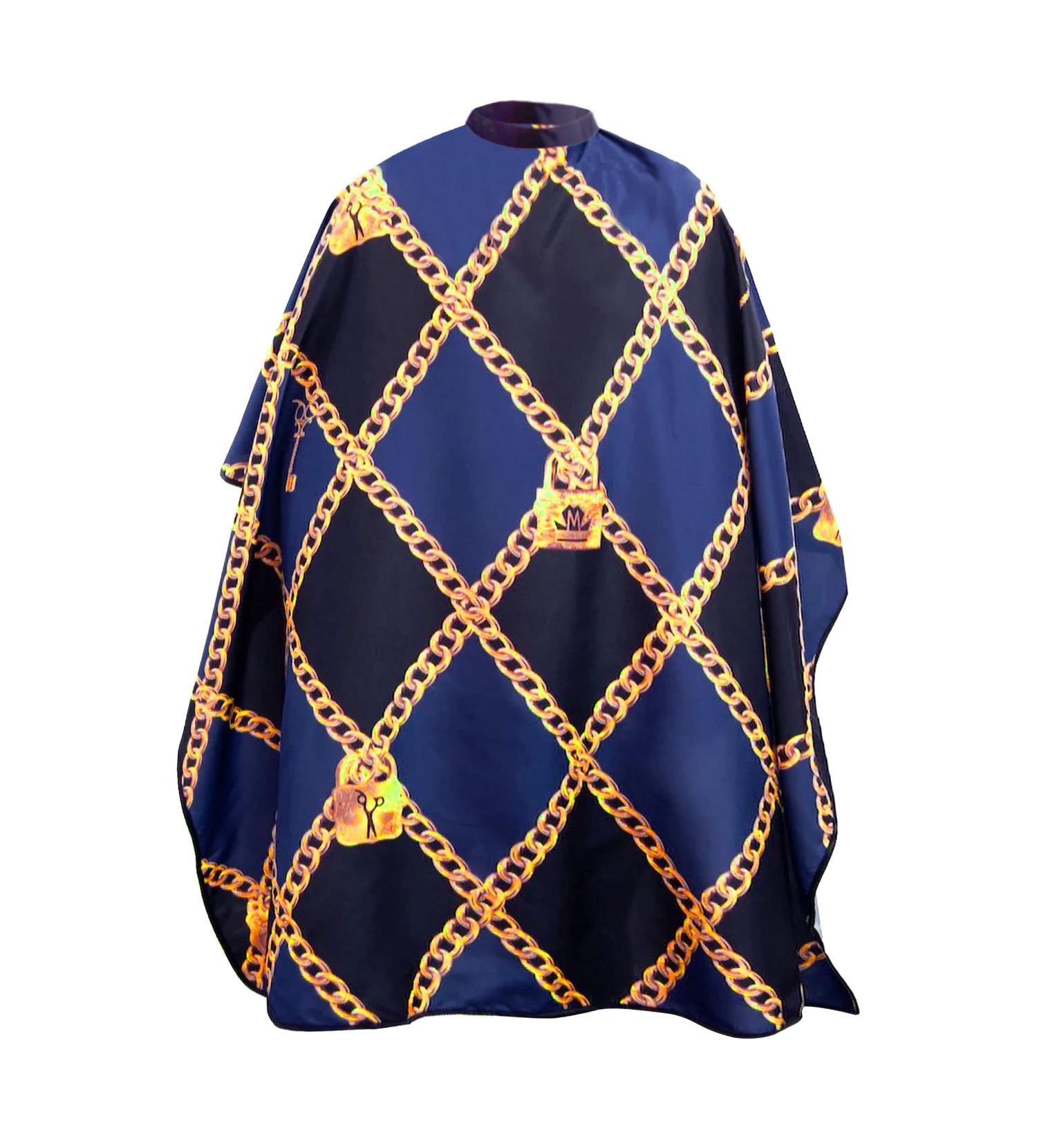 King Midas Barber Cape - Professional Waterproof Hair Cutting Cape for Men & Women - Blue & Black - Buy Online on GoSupps.com