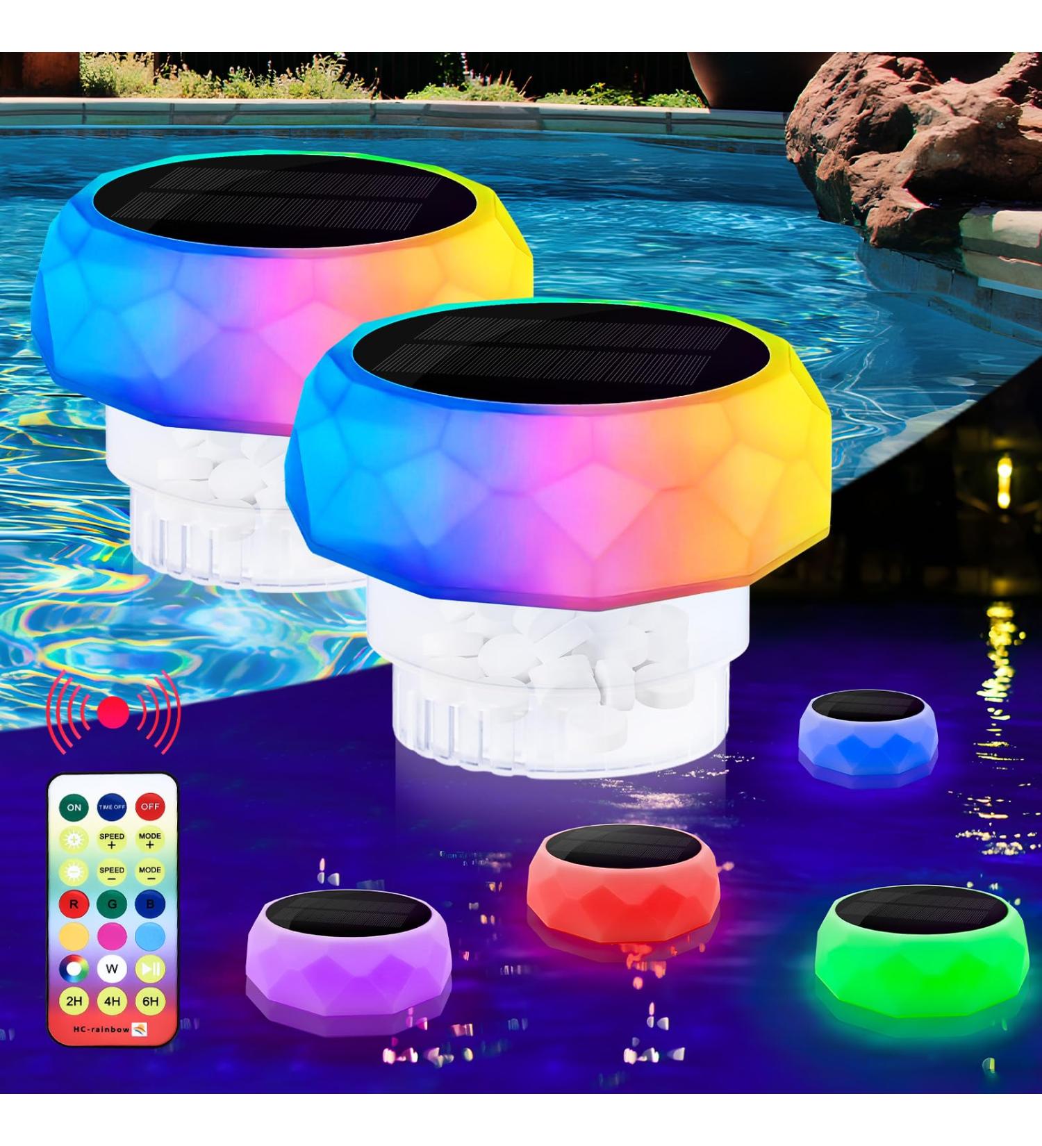 Enhanced Ieilulu LED Pool Lighting - Color Changing Underwater Lights for Pools Water Parks Ponds & Fountains (2 Pack) - Buy Online on GoSupps.com
