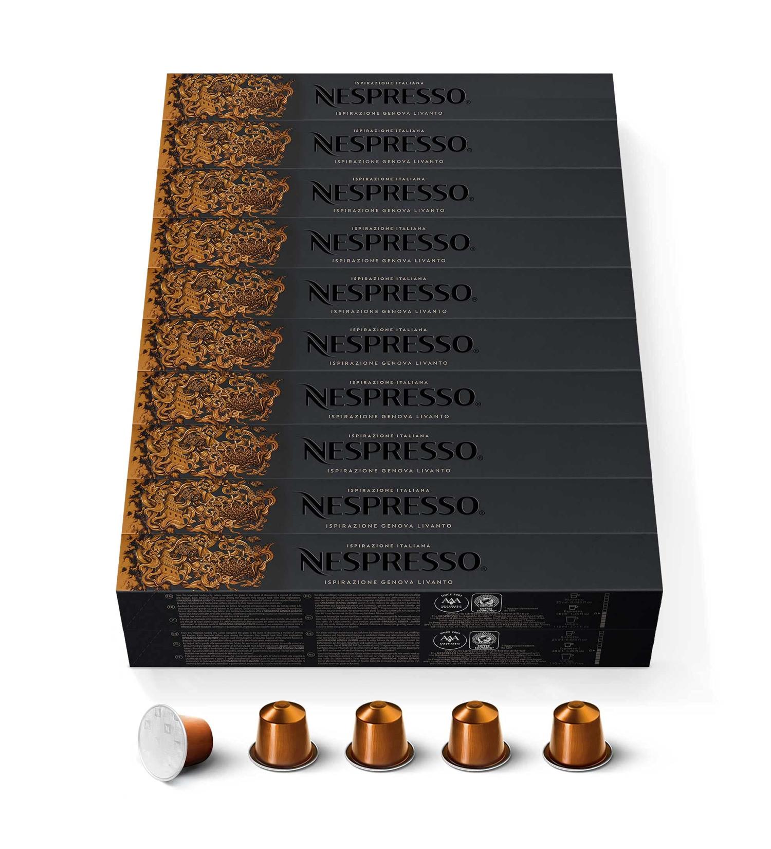 Nespresso Nespresso Original 200 Livanto Coffee Capsules Intensity 6 For Espresso (20 packs of 10)