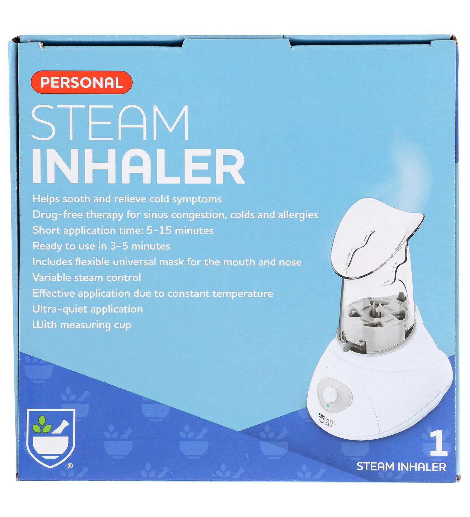 Rite Aid Steam Inhaler for Relief from Allergies Sinus Congestion and Colds for Personal Use
